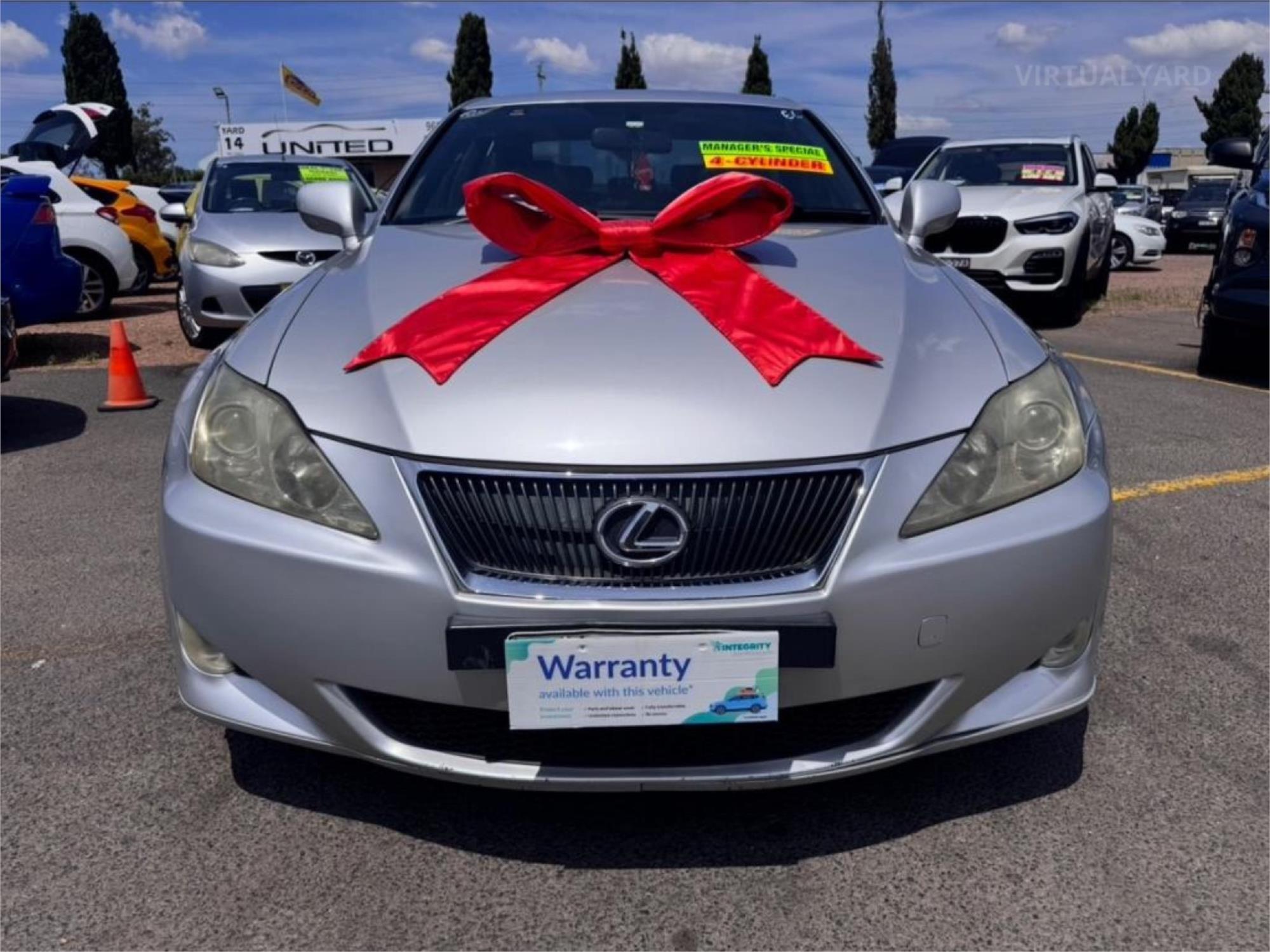 2007 LEXUS IS250 GSE20R SPORTS LUXURY 6 SP AUTO SEQUENTIAL 4D SEDAN