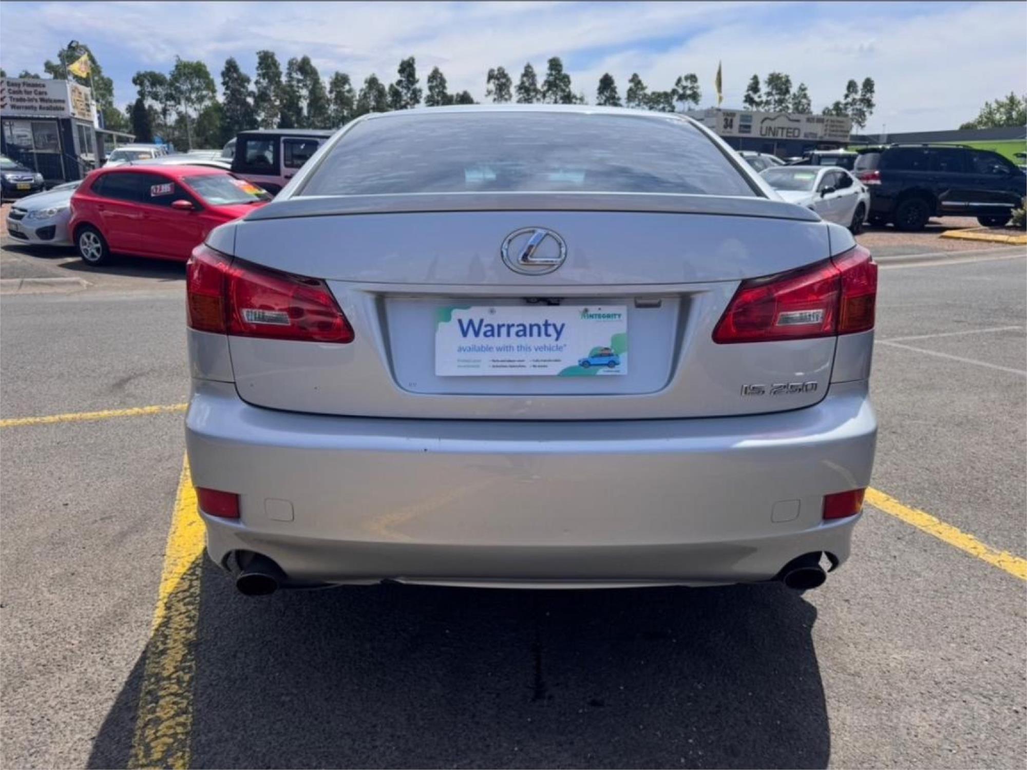 2007 LEXUS IS250 GSE20R SPORTS LUXURY 6 SP AUTO SEQUENTIAL 4D SEDAN