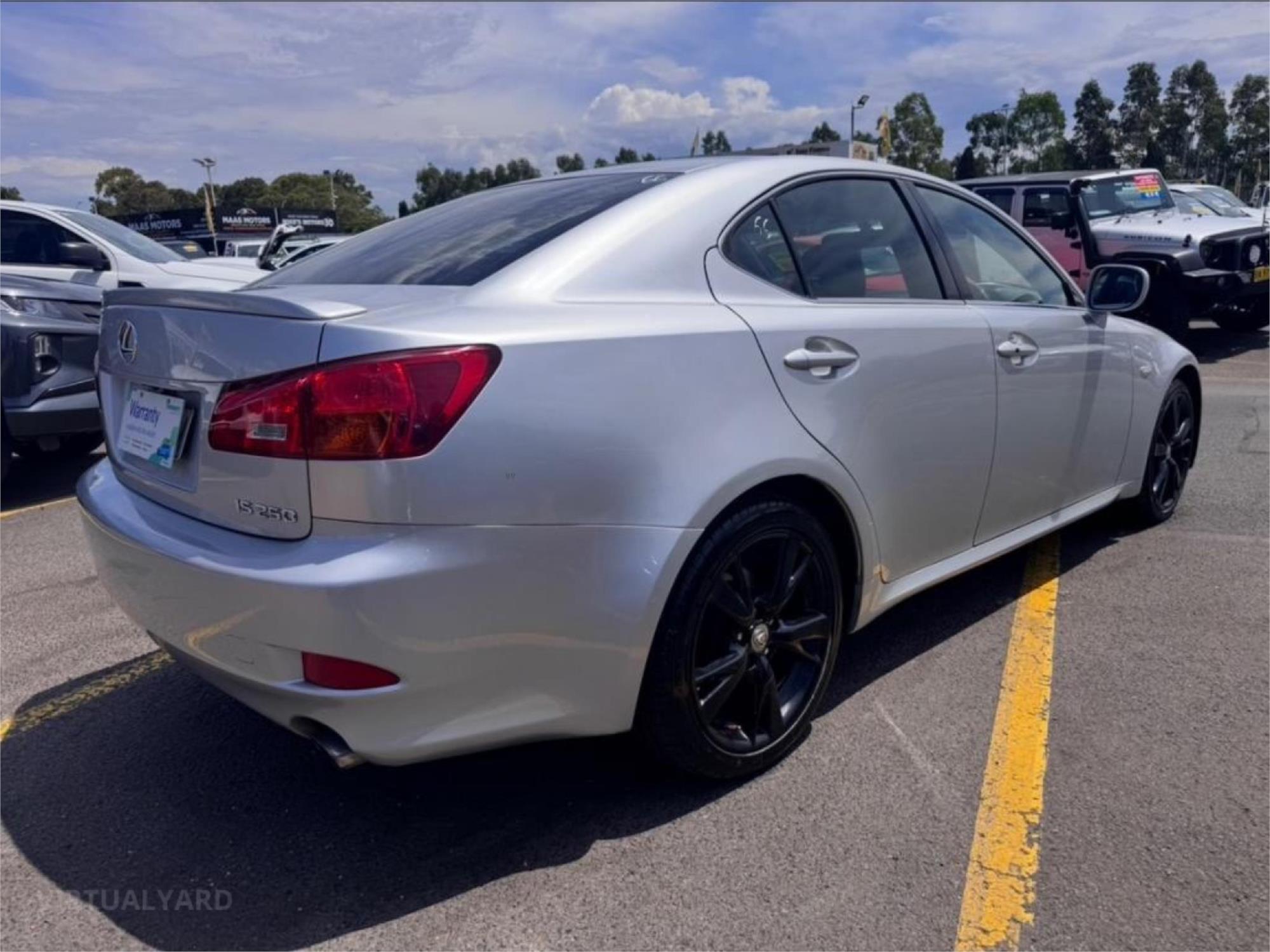 2007 LEXUS IS250 GSE20R SPORTS LUXURY 6 SP AUTO SEQUENTIAL 4D SEDAN
