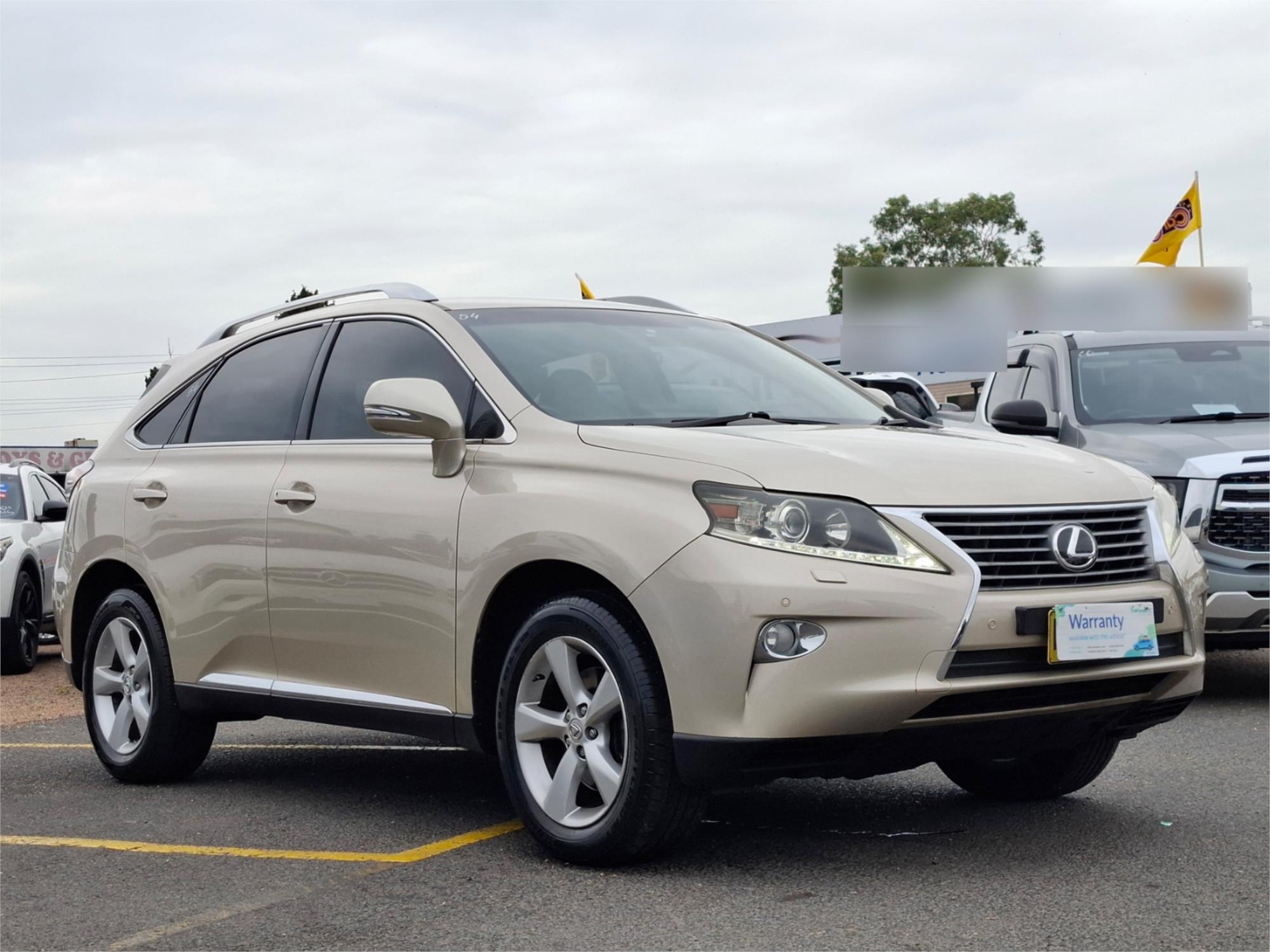 2012 LEXUS RX270 AGL10R MY12 (FWD) 6 SP AUTOMATIC 4D WAGON
