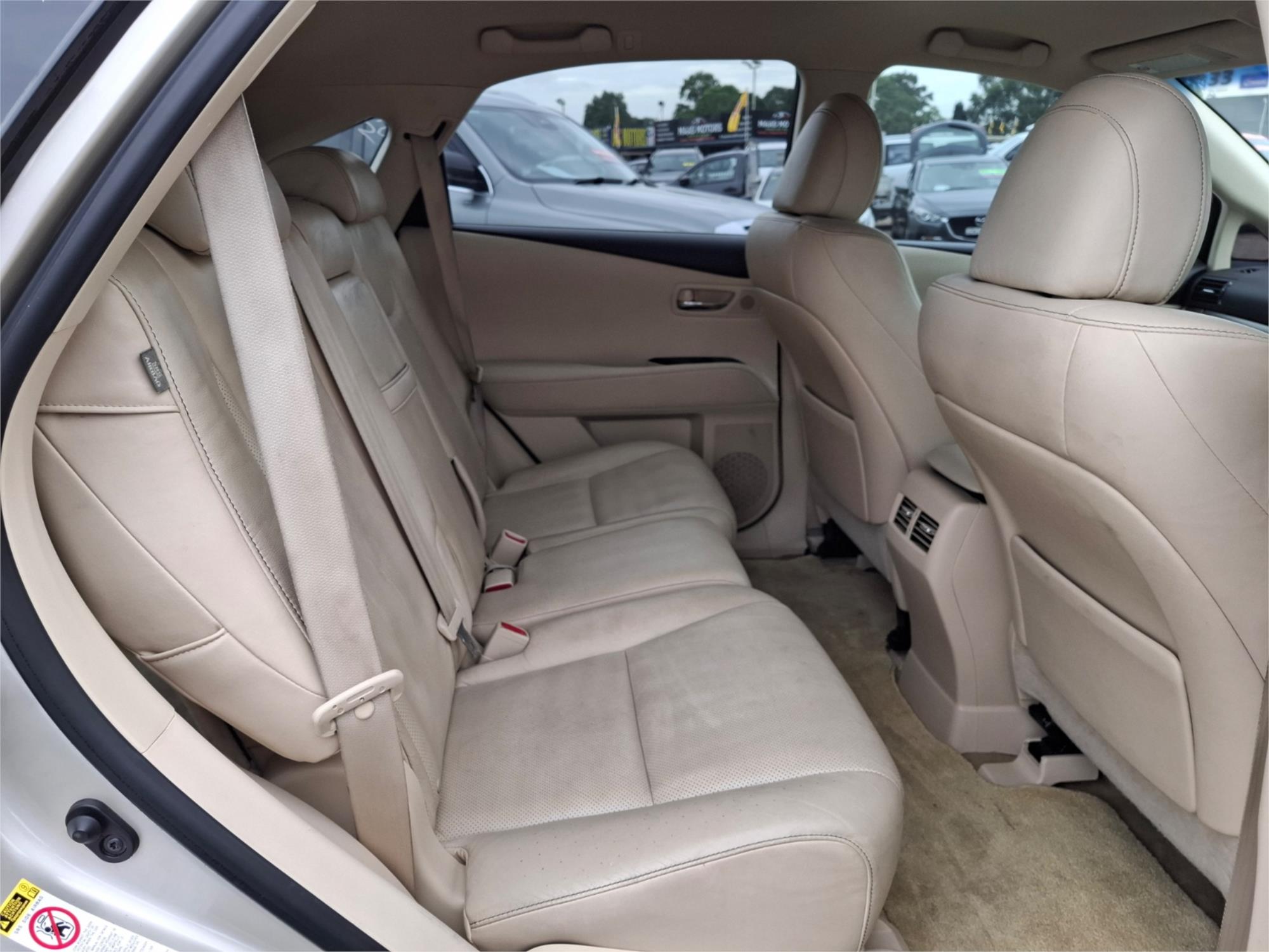 2012 LEXUS RX270 AGL10R MY12 (FWD) 6 SP AUTOMATIC 4D WAGON