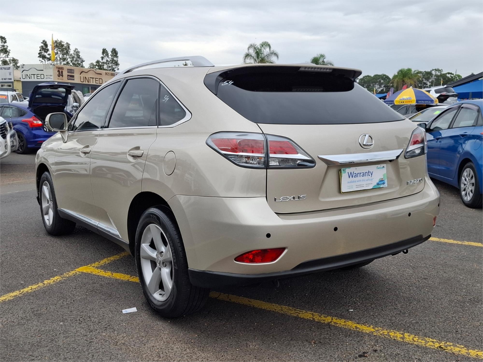 2012 LEXUS RX270 AGL10R MY12 (FWD) 6 SP AUTOMATIC 4D WAGON