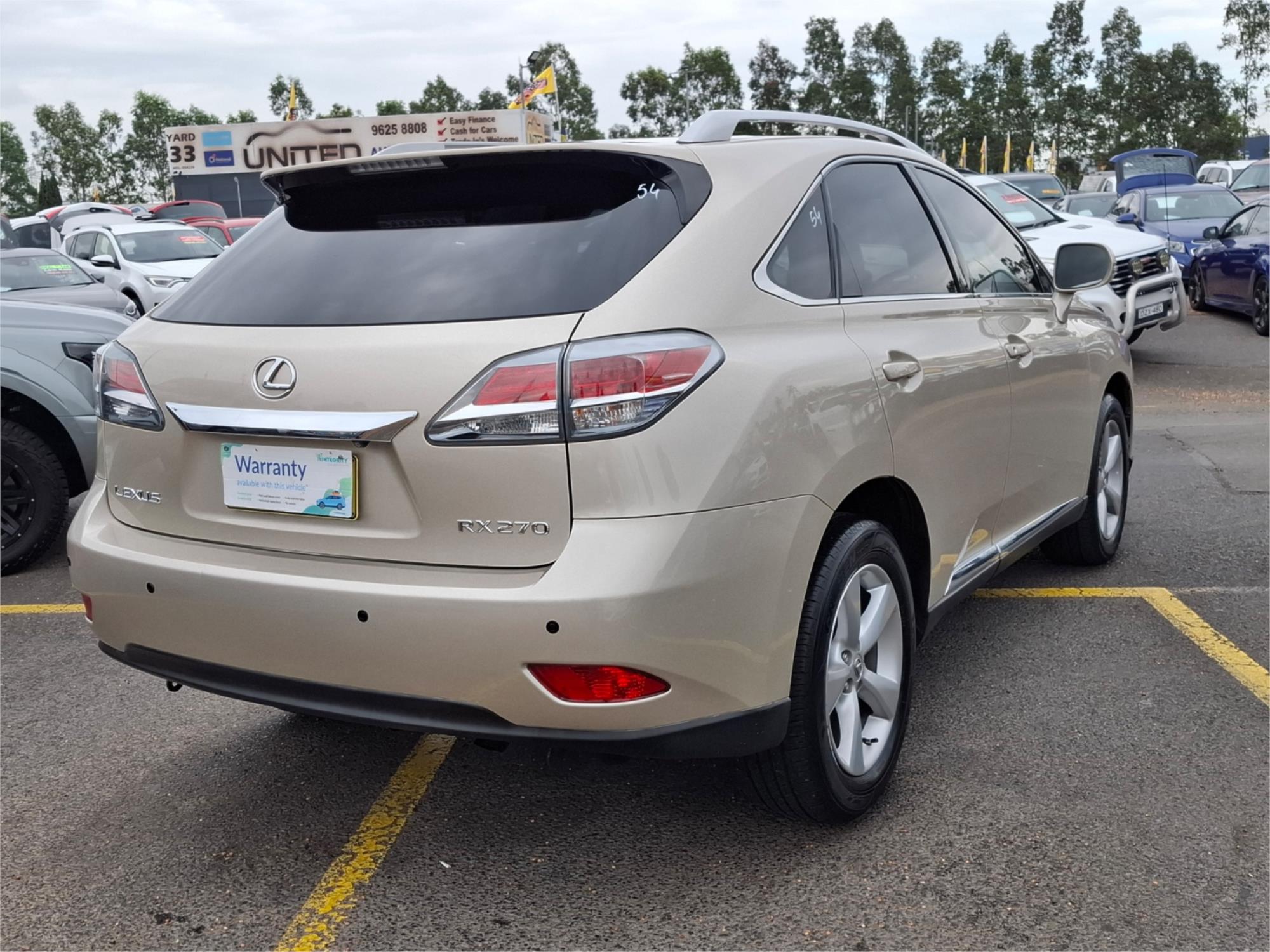 2012 LEXUS RX270 AGL10R MY12 (FWD) 6 SP AUTOMATIC 4D WAGON