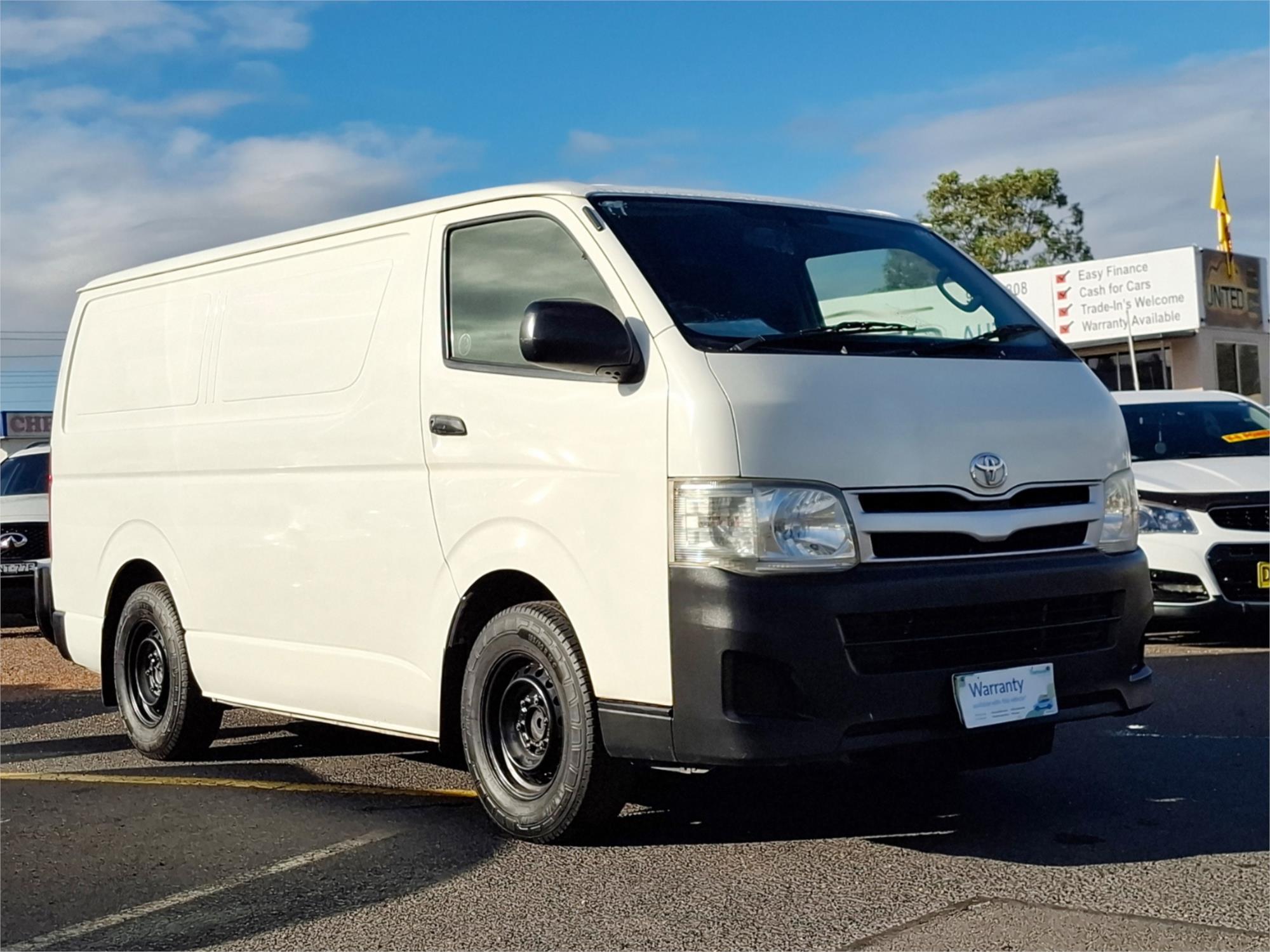 2012 TOYOTA HIACE TRH201R MY12 UPGRADE LWB 4 SP AUTOMATIC 4D VAN