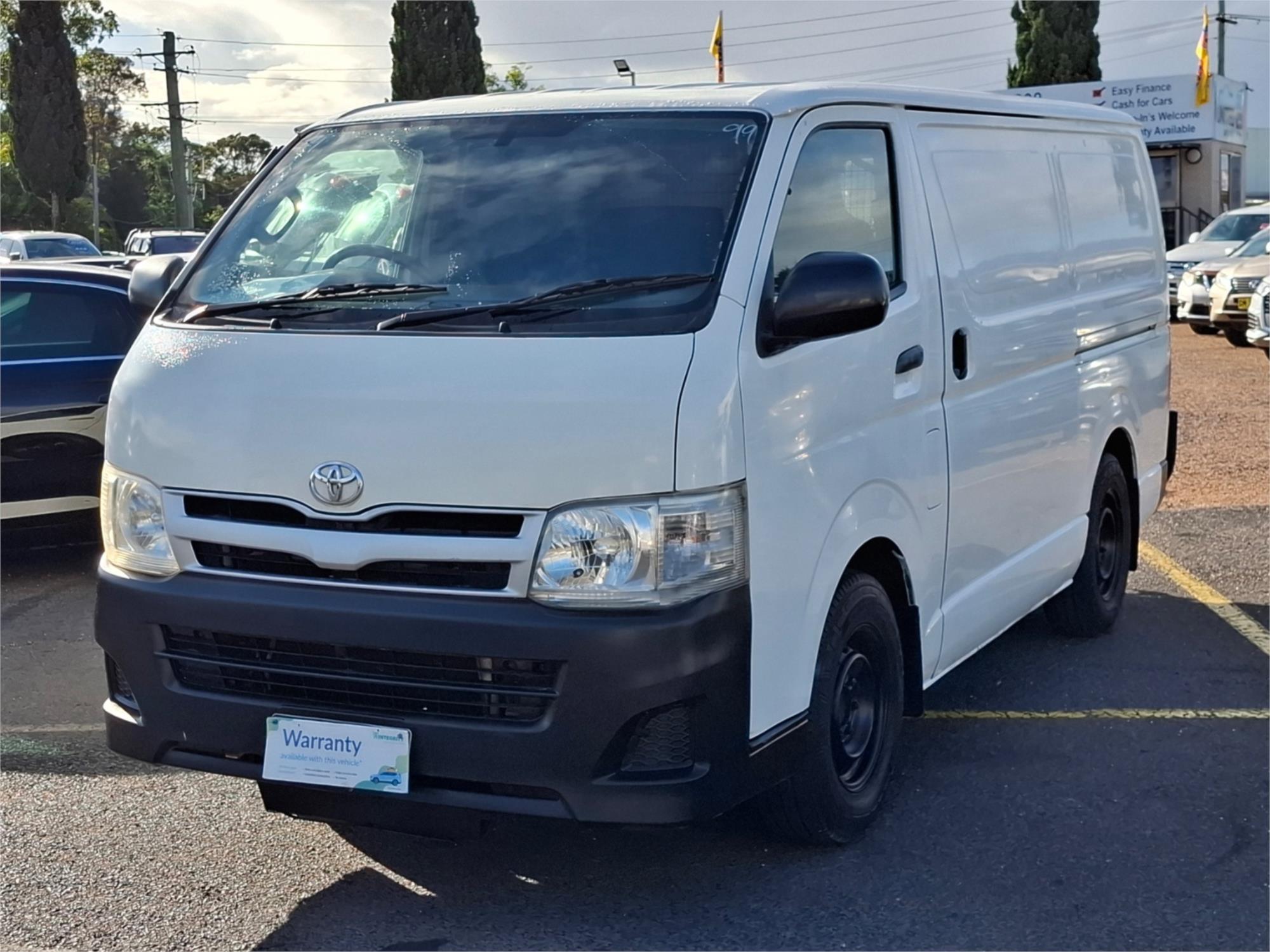 2012 TOYOTA HIACE TRH201R MY12 UPGRADE LWB 4 SP AUTOMATIC 4D VAN