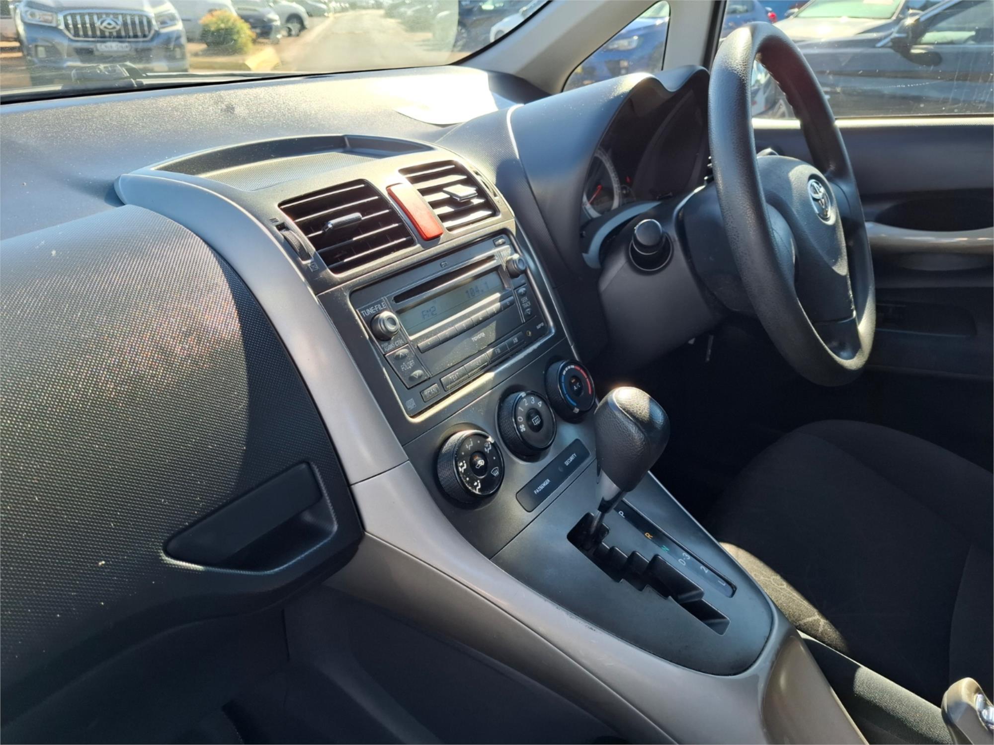 2009 TOYOTA COROLLA ZRE152R ASCENT 4 SP AUTOMATIC 5D HATCHBACK