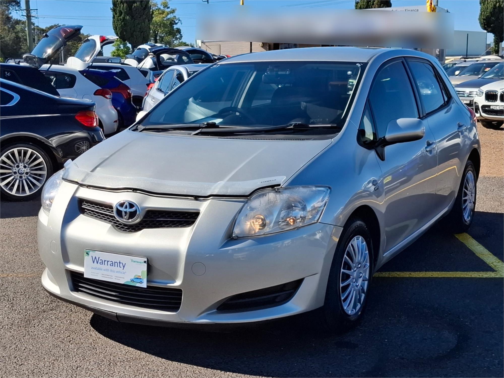 2009 TOYOTA COROLLA ZRE152R ASCENT 4 SP AUTOMATIC 5D HATCHBACK