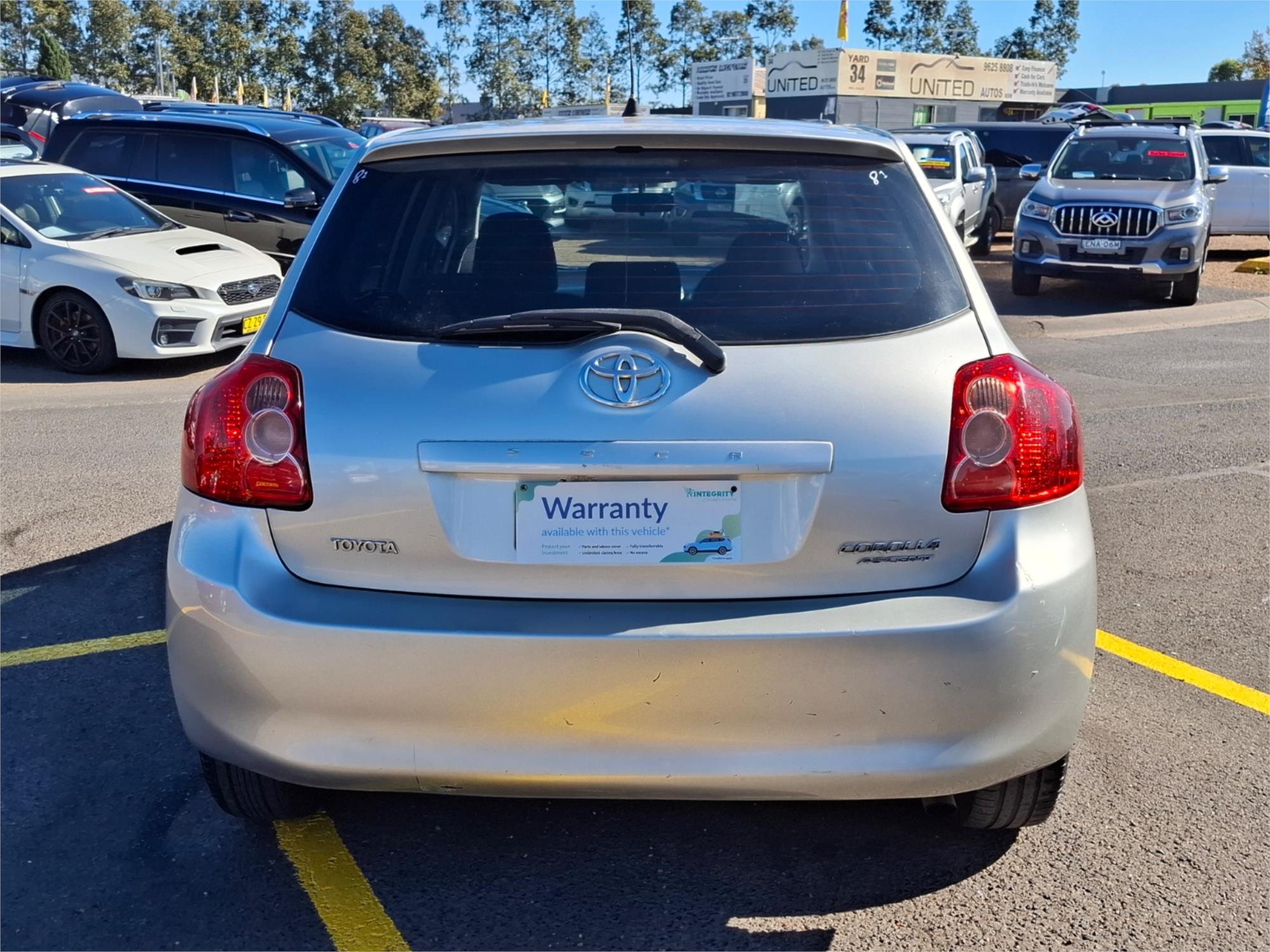 2009 TOYOTA COROLLA ZRE152R ASCENT 4 SP AUTOMATIC 5D HATCHBACK