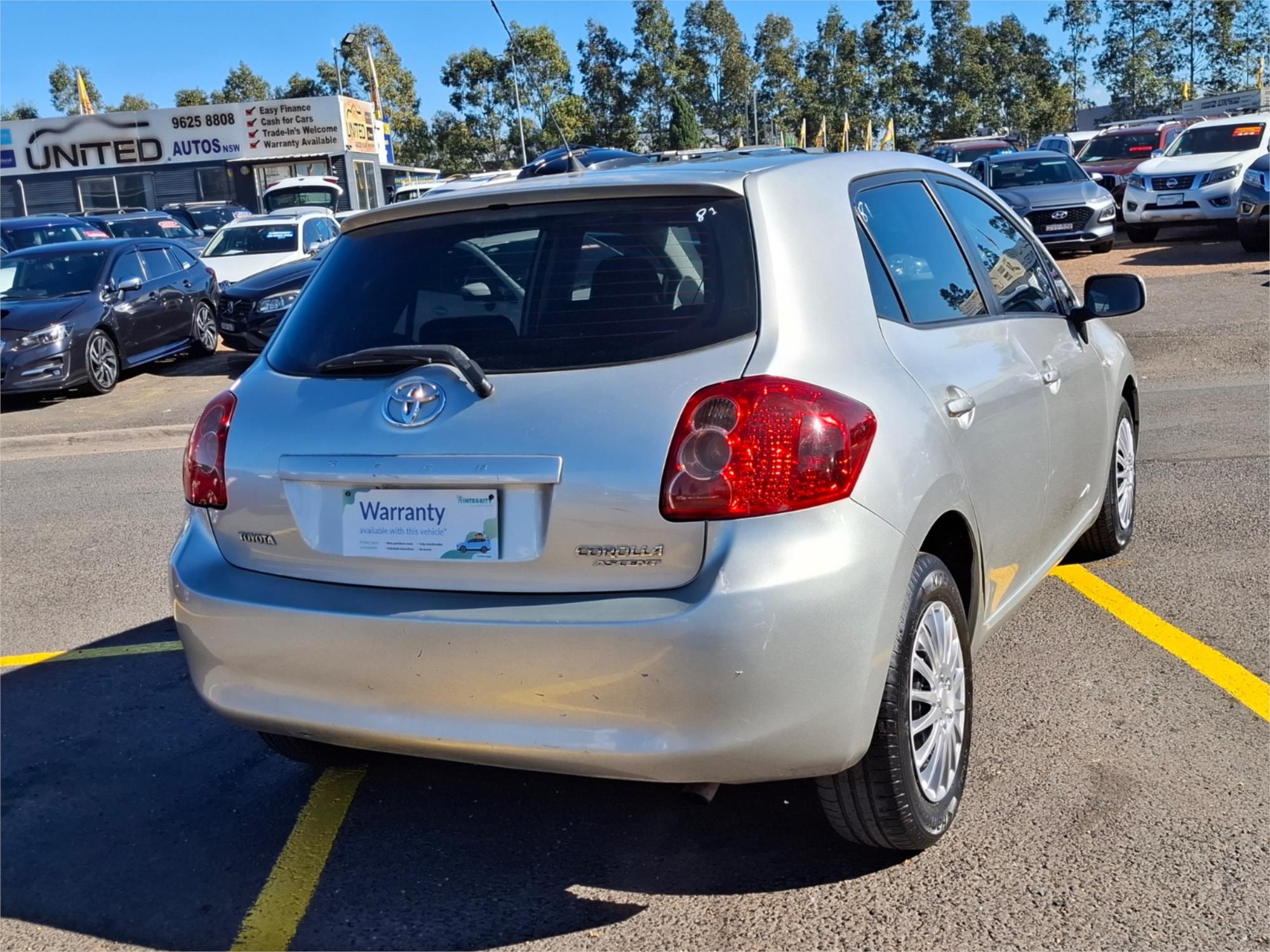 2009 TOYOTA COROLLA ZRE152R ASCENT 4 SP AUTOMATIC 5D HATCHBACK