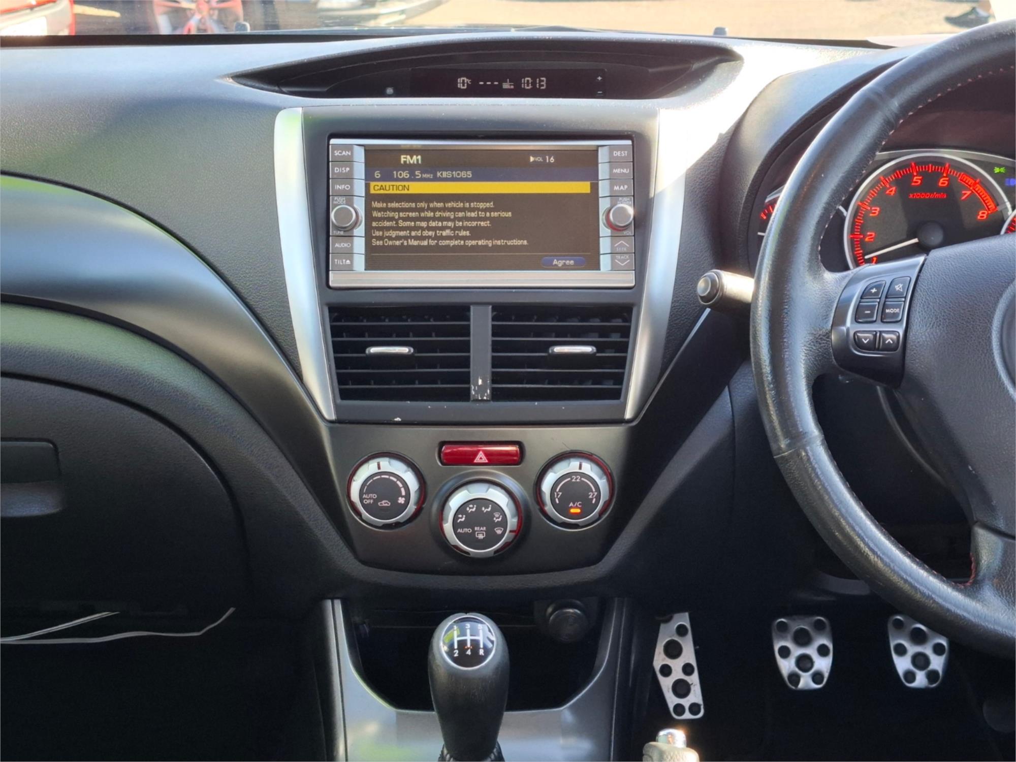2012 SUBARU WRX MY12 (AWD) 5 SP MANUAL 4D SEDAN