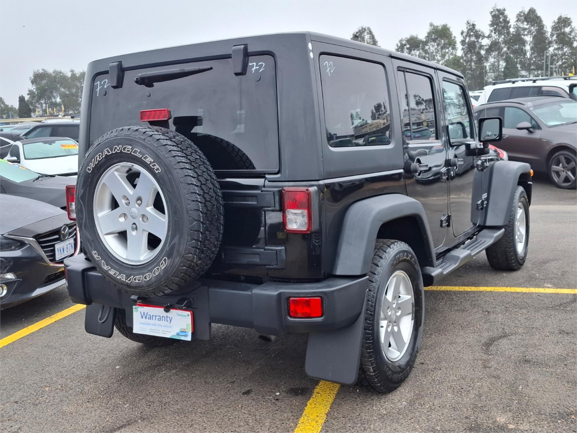 2014 JEEP WRANGLER JK MY14 UNLIMITED SPORT 5 SP AUTOMATIC (4X4) 2D SOFTTOP