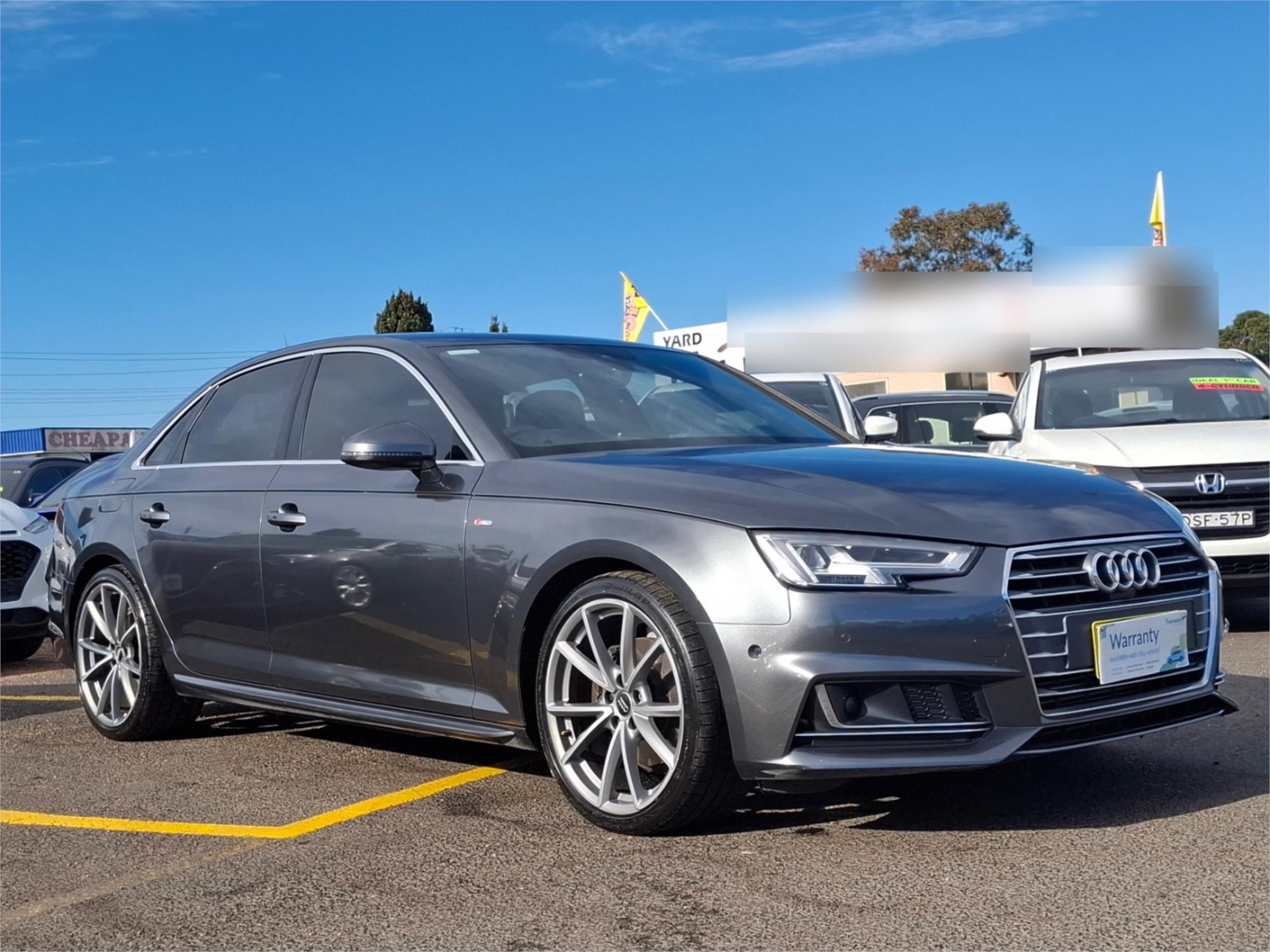 2016 AUDI A4 F4 (B9) 2.0 TFSI S TRONIC SPORT 7 SP AUTO DUAL CLUTCH 4D SEDAN