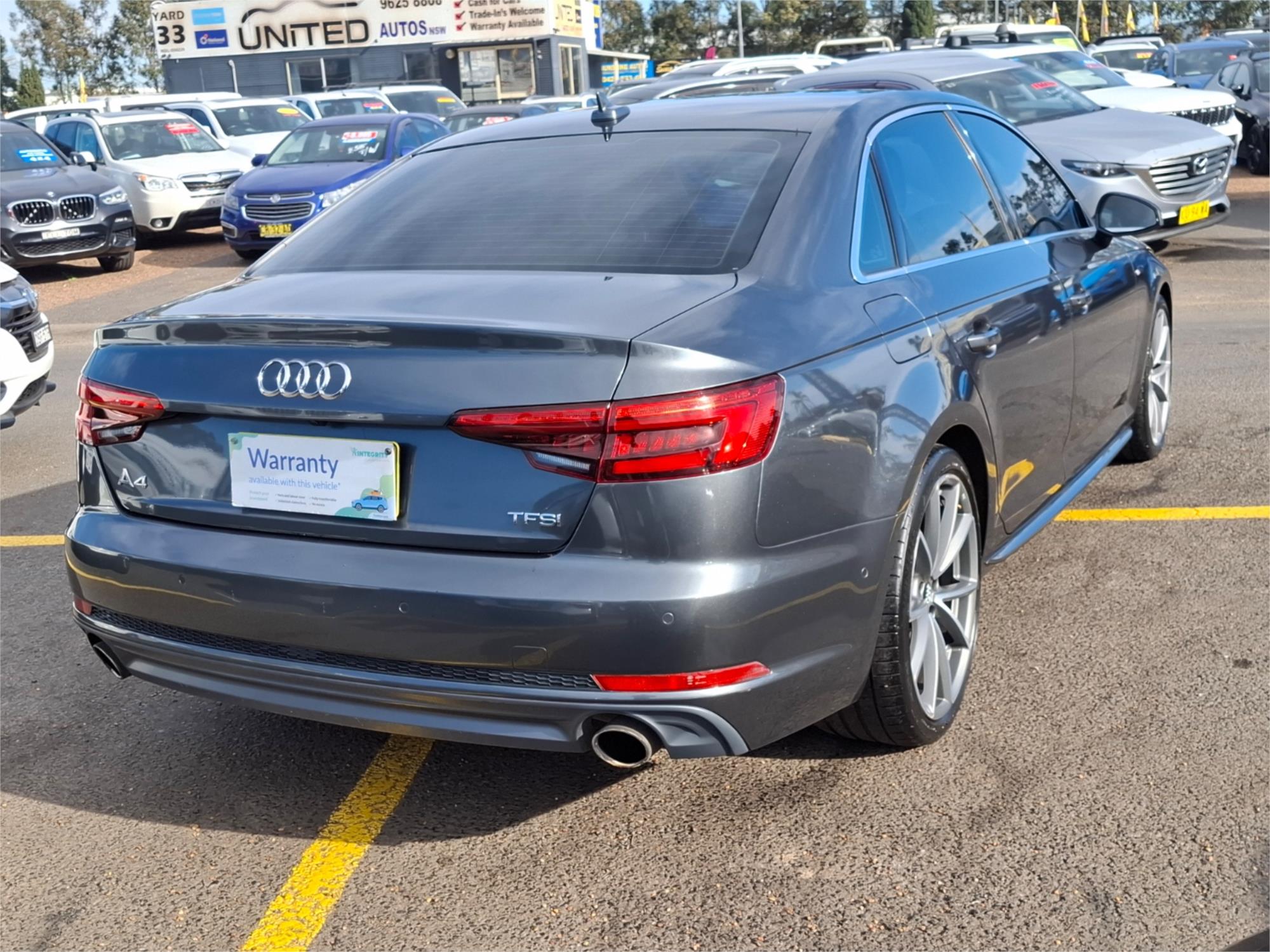 2016 AUDI A4 F4 (B9) 2.0 TFSI S TRONIC SPORT 7 SP AUTO DUAL CLUTCH 4D SEDAN