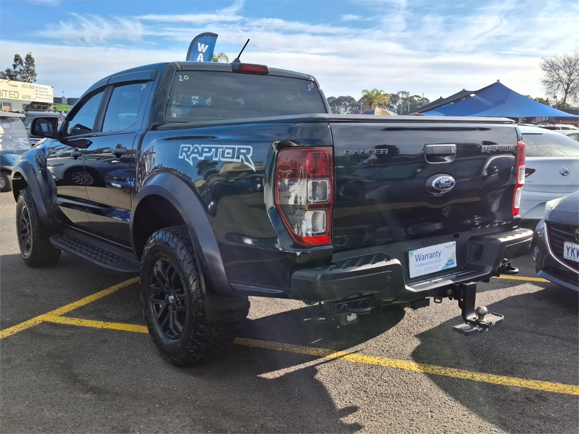 2018 FORD RANGER PX MKIII MY19 RAPTOR 2.0 (4x4) 10 SP AUTOMATIC DOUBLE CAB P/UP