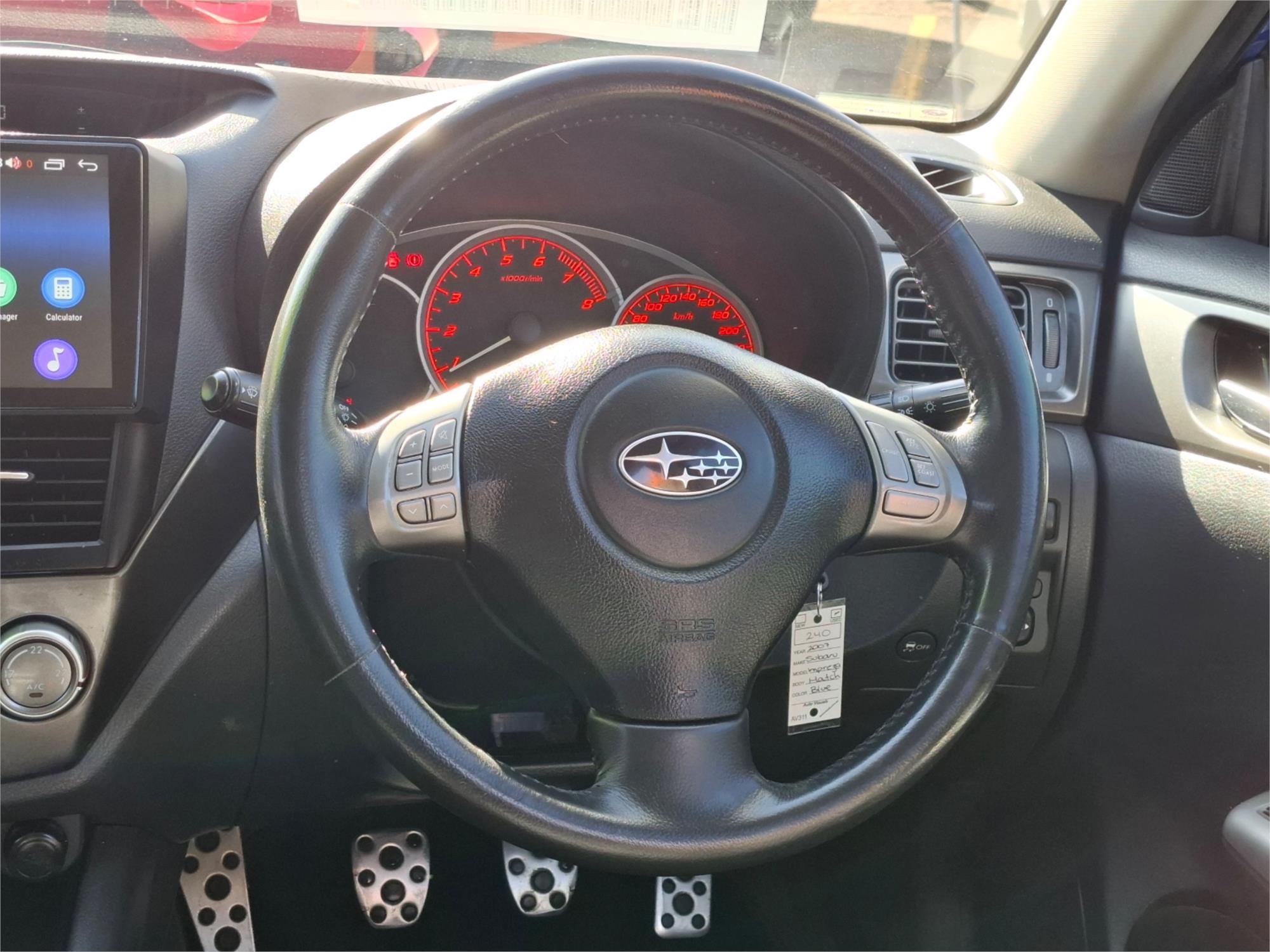 2007 SUBARU IMPREZA MY07 WRX (AWD) 5 SP MANUAL 5D HATCHBACK