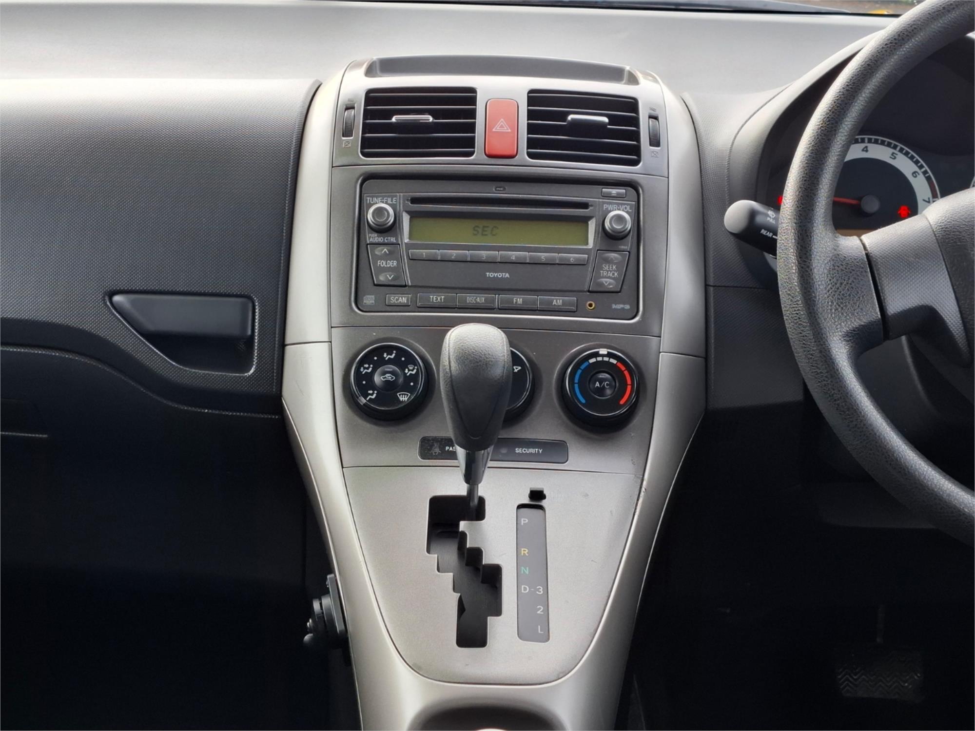 2008 TOYOTA COROLLA ZRE152R ASCENT 4 SP AUTOMATIC 5D HATCHBACK