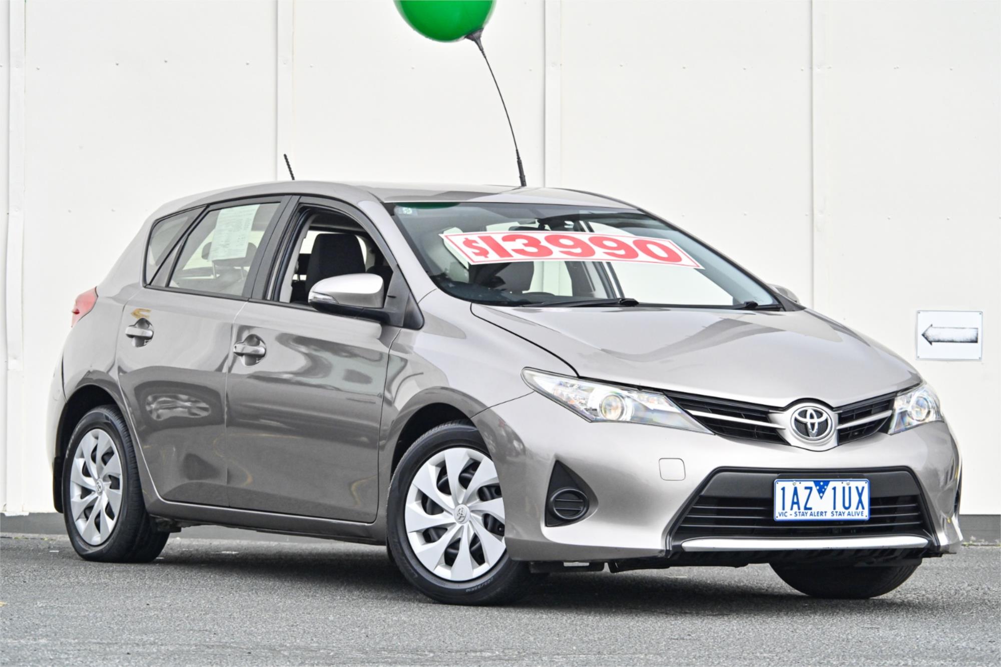 2014 TOYOTA COROLLA ZRE182R ASCENT CVT AUTO 7 SP SEQUENTIAL 5D HATCHBACK