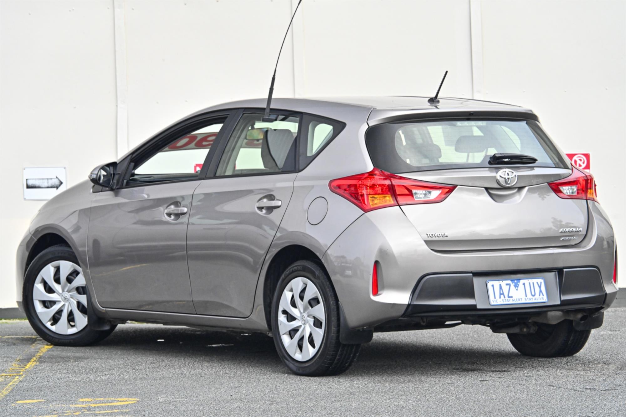 2014 TOYOTA COROLLA ZRE182R ASCENT CVT AUTO 7 SP SEQUENTIAL 5D HATCHBACK
