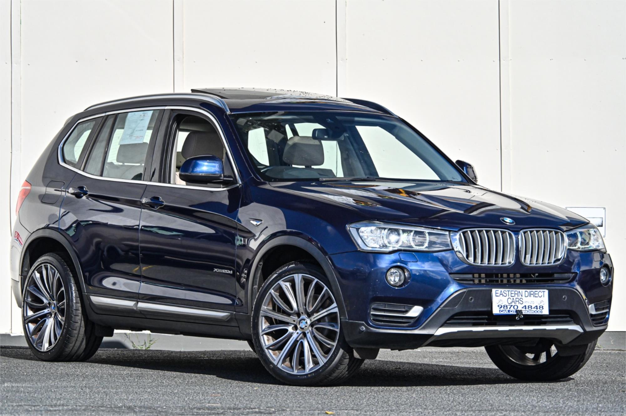 2015 BMW X3 F25 MY15 xDRIVE20d 8 SP AUTOMATIC 4D WAGON