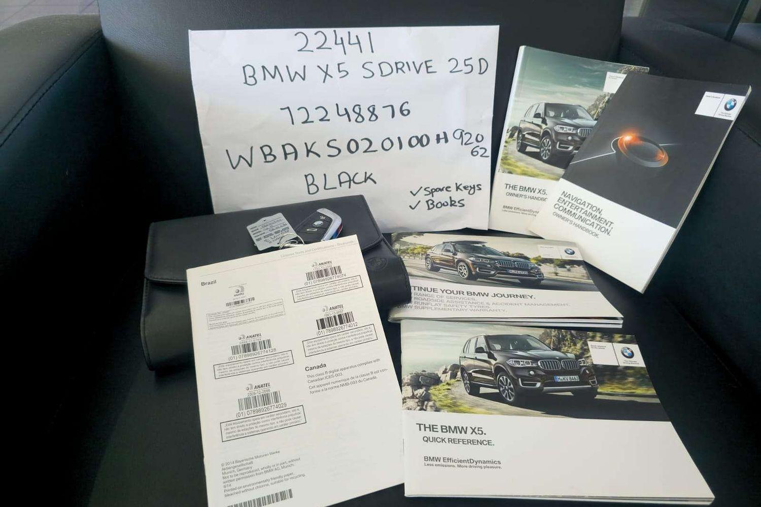 2014 BMW X5 F15 sDRIVE 25d 8 SP AUTOMATIC 4D WAGON