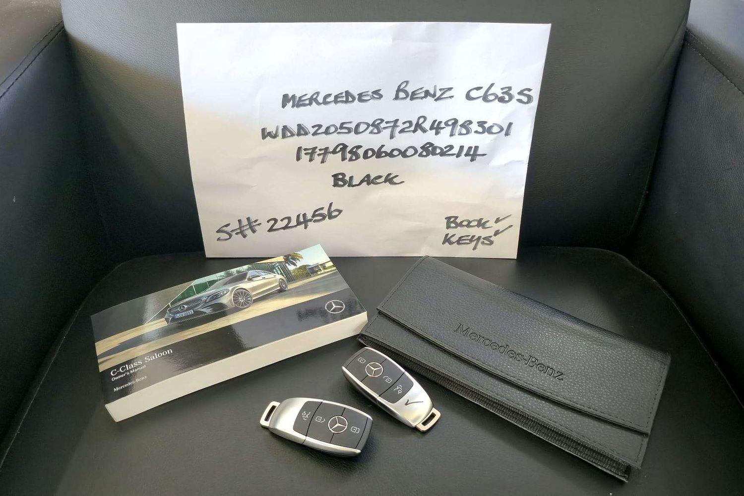 2019 MERCEDES-BENZ C W205 63 AMG AUTOMATIC SEDAN