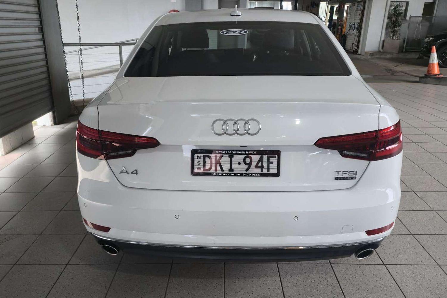 2016 AUDI A4 F4 (B9) 2.0 TFSI S TRONIC SPORT 7 SP AUTO DUAL CLUTCH 4D SEDAN