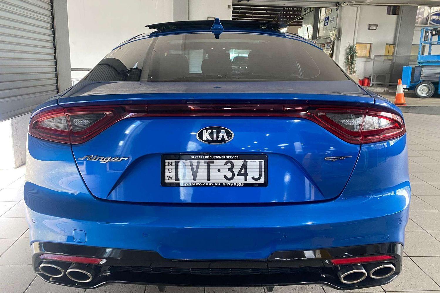 2018 KIA STINGER CK MY18 (441) GT (BLACK LEATHER) 8 SP AUTOMATIC 4D SEDAN