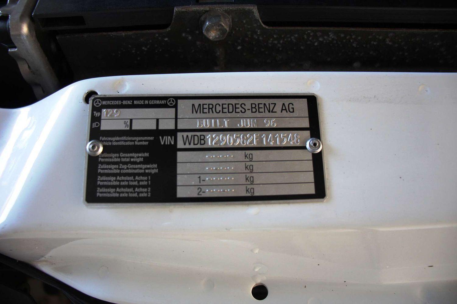 1996 MERCEDES-BENZ SL280 R129 4 SP AUTOMATIC 2D CONVERTIBLE