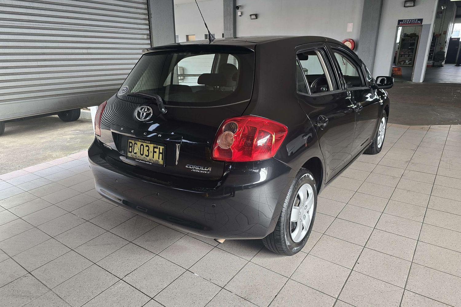 2009 TOYOTA COROLLA ZRE152R ASCENT 4 SP AUTOMATIC 5D HATCHBACK
