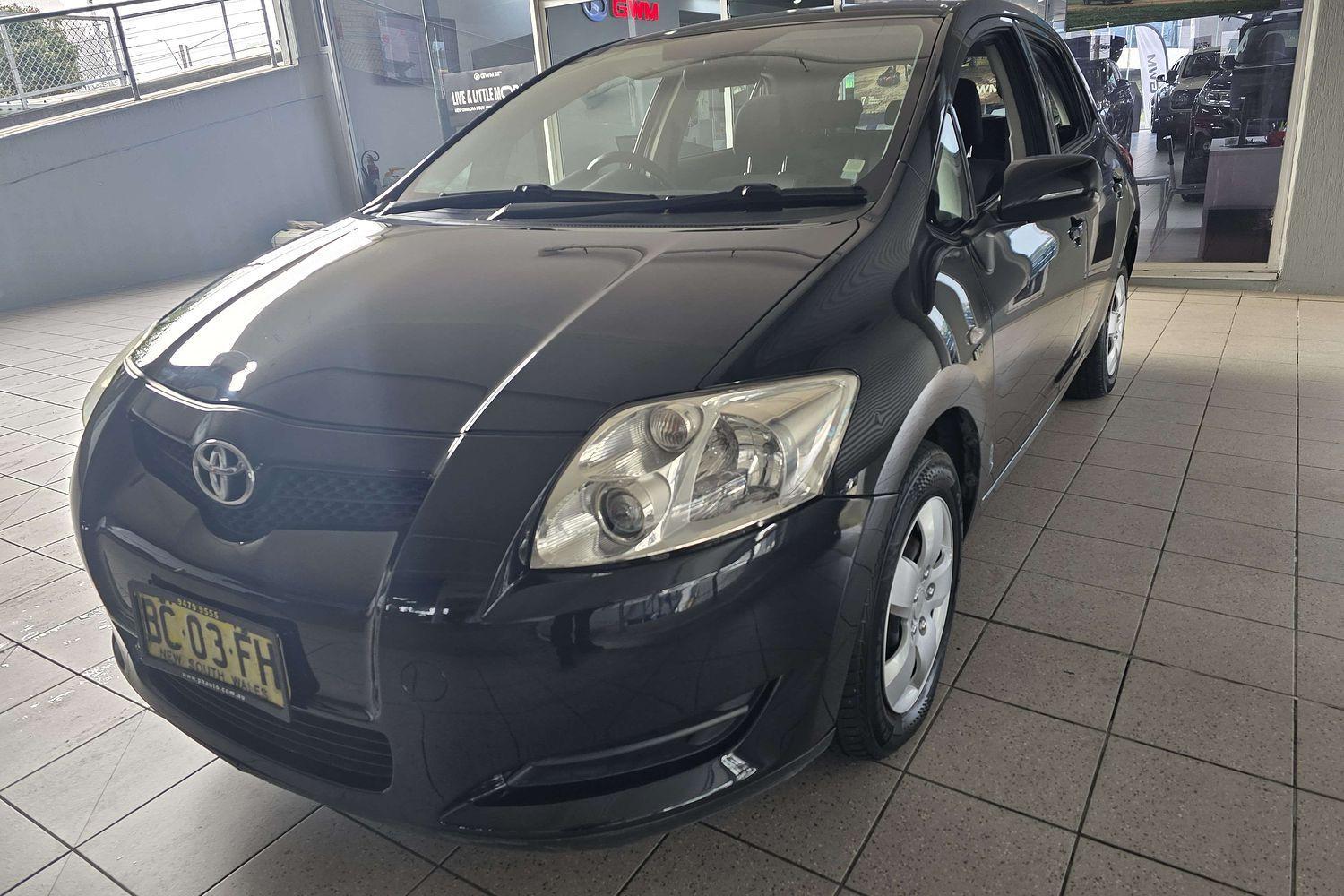 2009 TOYOTA COROLLA ZRE152R ASCENT 4 SP AUTOMATIC 5D HATCHBACK