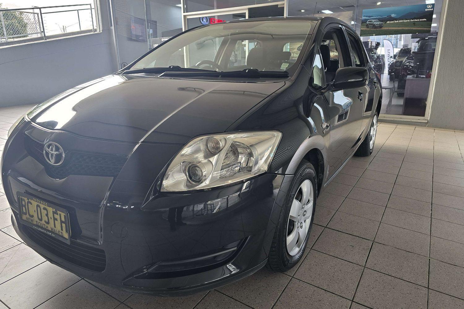 2009 TOYOTA COROLLA ZRE152R ASCENT 4 SP AUTOMATIC 5D HATCHBACK