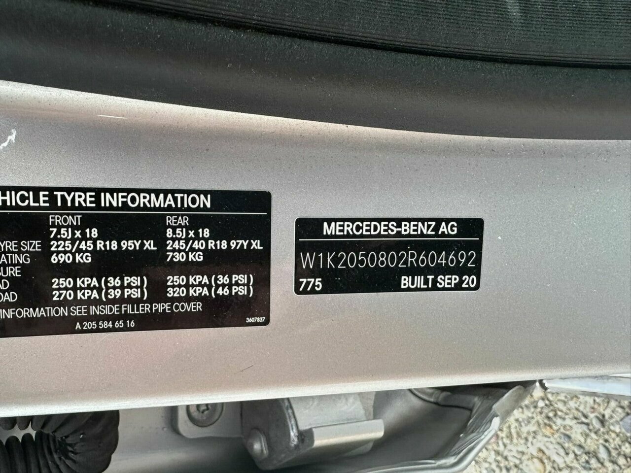 2020 MERCEDES-BENZ C200 W205 MY20.5 9 SP AUTOMATIC G-TRONIC 4D SEDAN