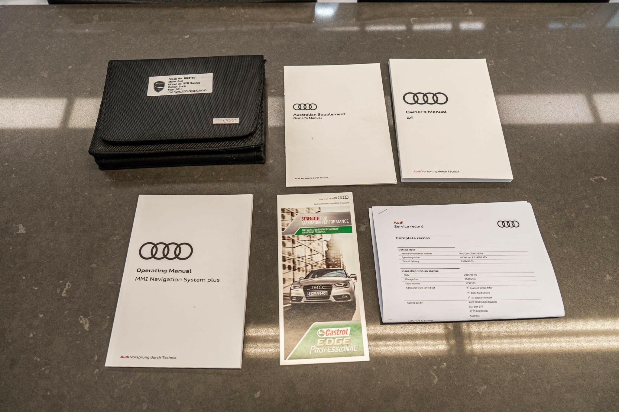 2017 AUDI A6 4GL MY18 2.0 TFSI QUATTRO BLACK EDITION 7 SP AUTO DUAL CLUTCH 4D SEDAN