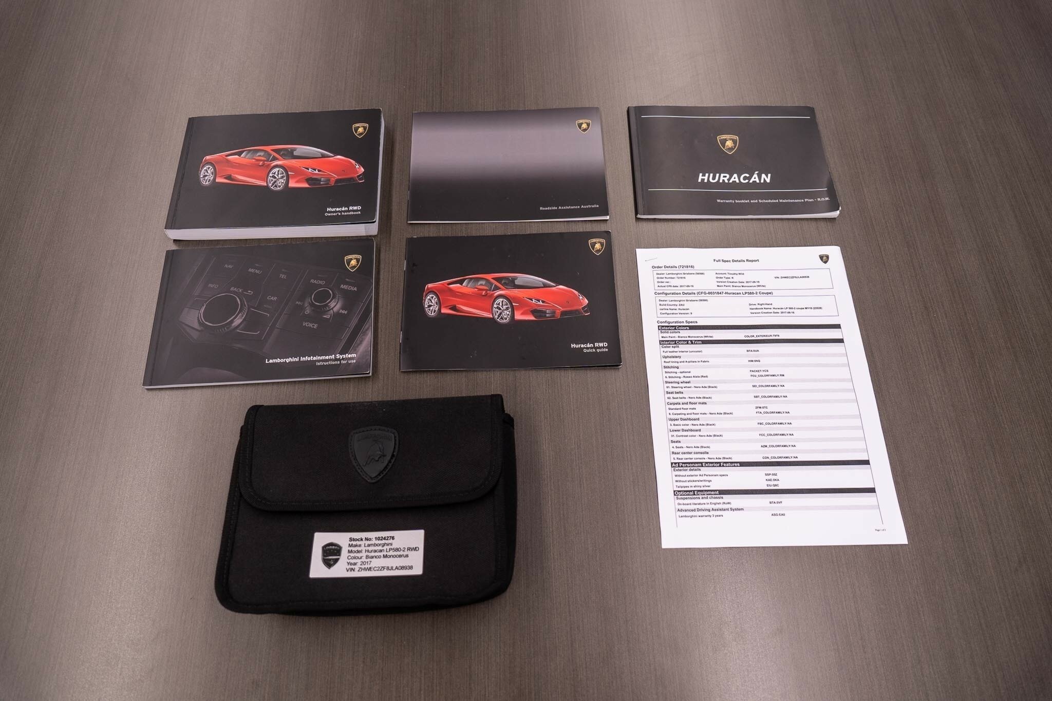 2017 LAMBORGHINI HURACAN 724 MY18 LP 580-2 (RWD) 7 SP AUTO DIRECT SHIFT SEDAN