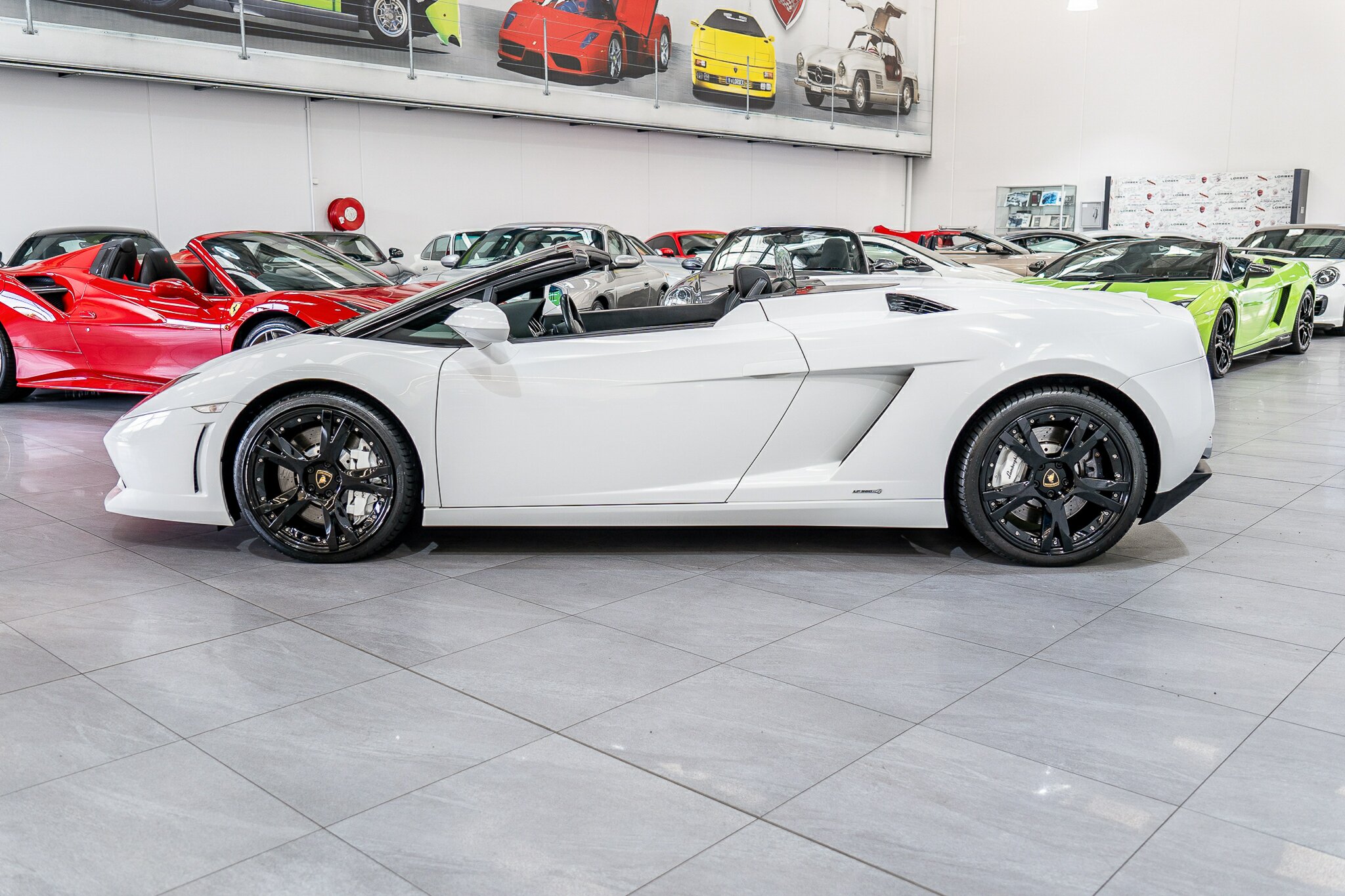 2009 LAMBORGHINI GALLARDO SPYDER 6 SP SEQUENTIAL MANUAL 2D CONVERTIBLE