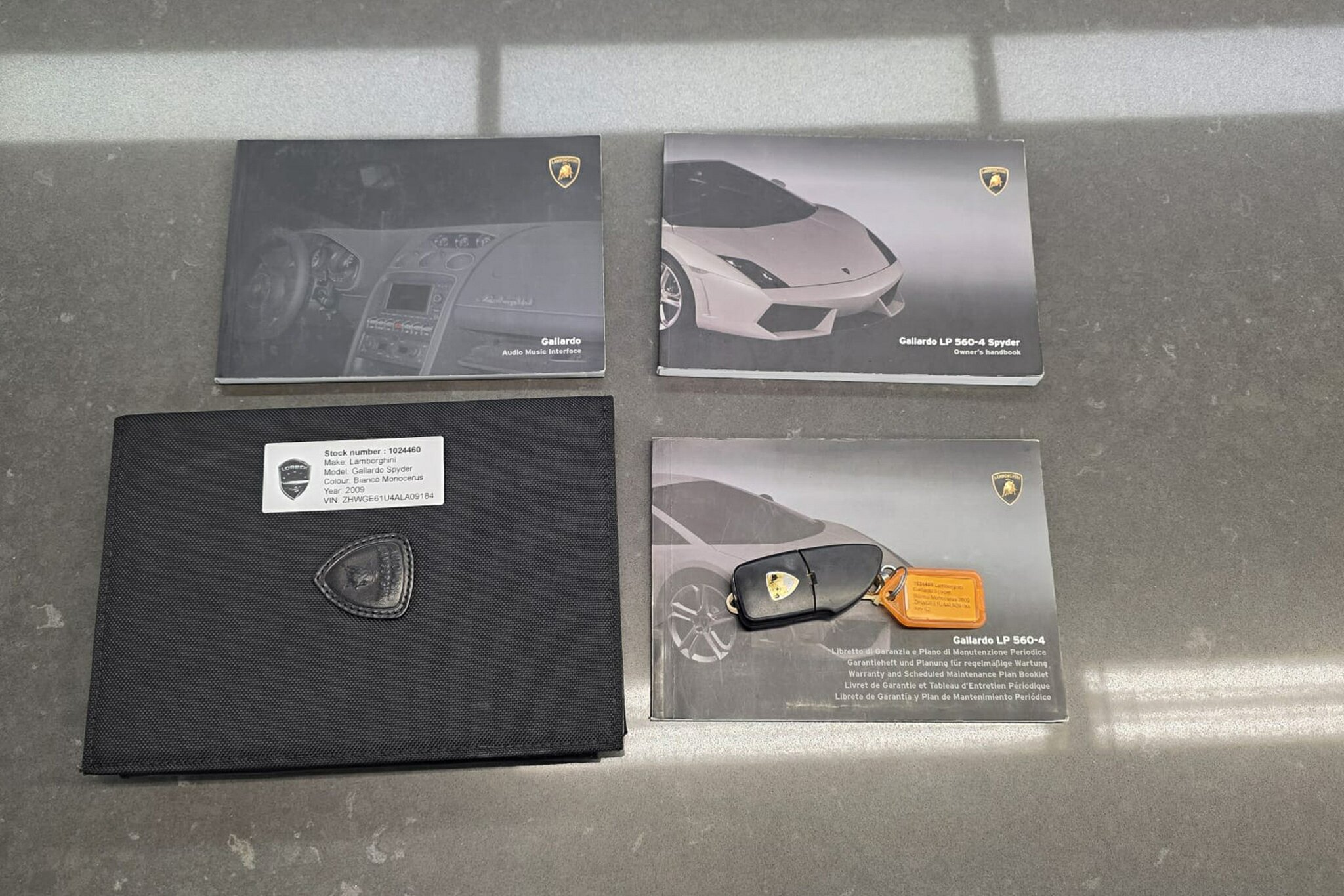 2009 LAMBORGHINI GALLARDO SPYDER 6 SP SEQUENTIAL MANUAL 2D CONVERTIBLE