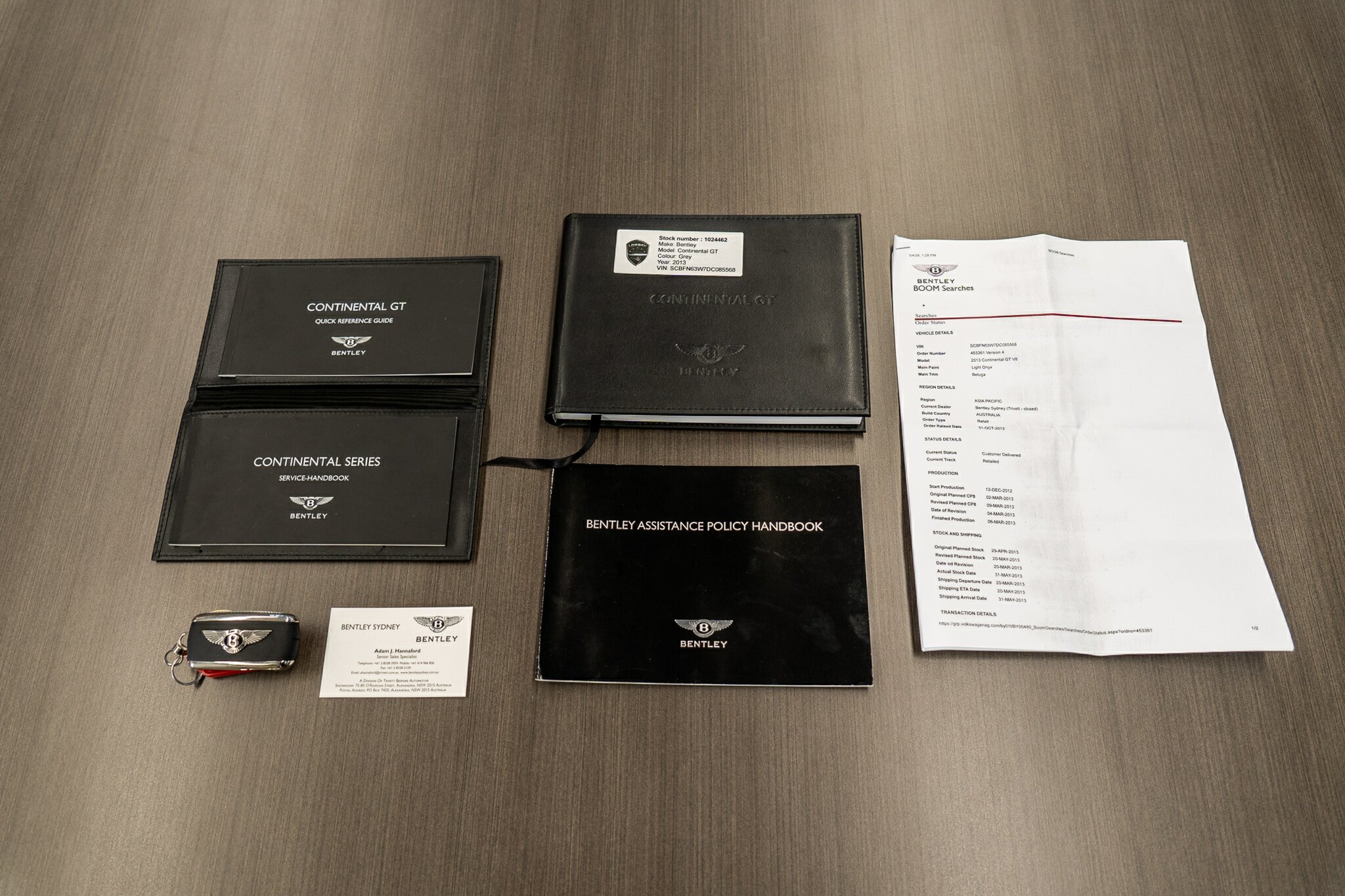 2013 BENTLEY CONTINENTAL 3W MY13 GT V8 8 SP AUTOMATIC SEQUENTIAL SEDAN