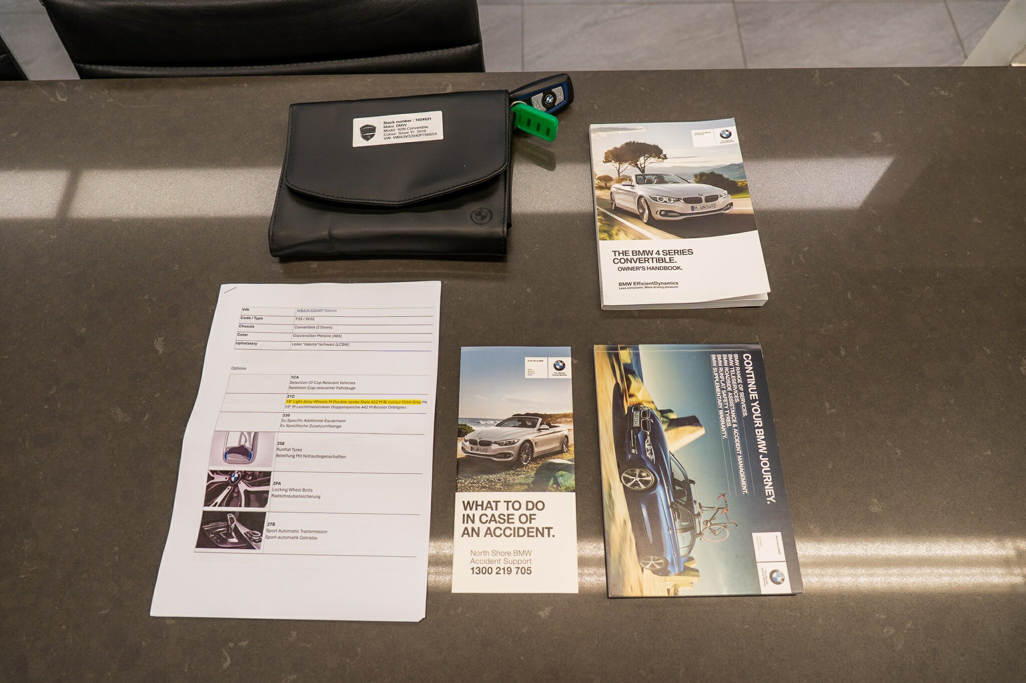 2015 BMW 4 F33 28i M SPORT 8 SP AUTOMATIC CONVERTIBLE