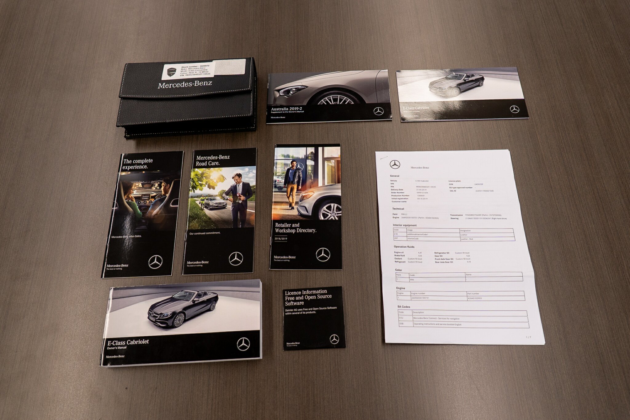 2019 MERCEDES-BENZ E300 A238 MY20 9 SP AUTOMATIC G-TRONIC 2D CABRIOLET
