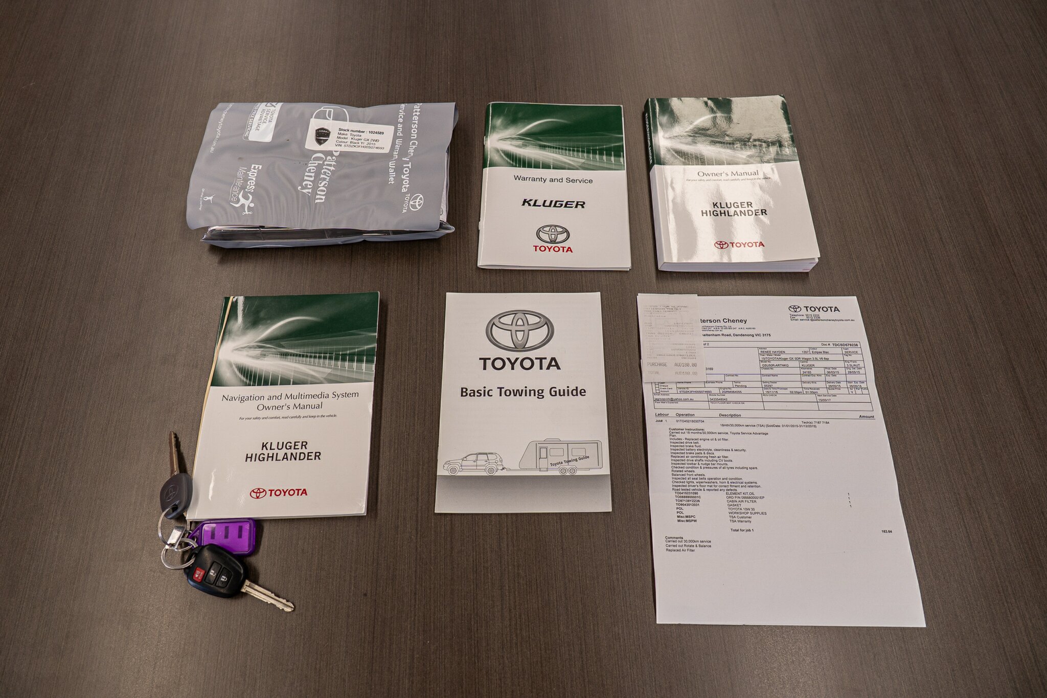 2015 TOYOTA KLUGER GSU50R GX (4X2) 6 SP AUTOMATIC 4D WAGON