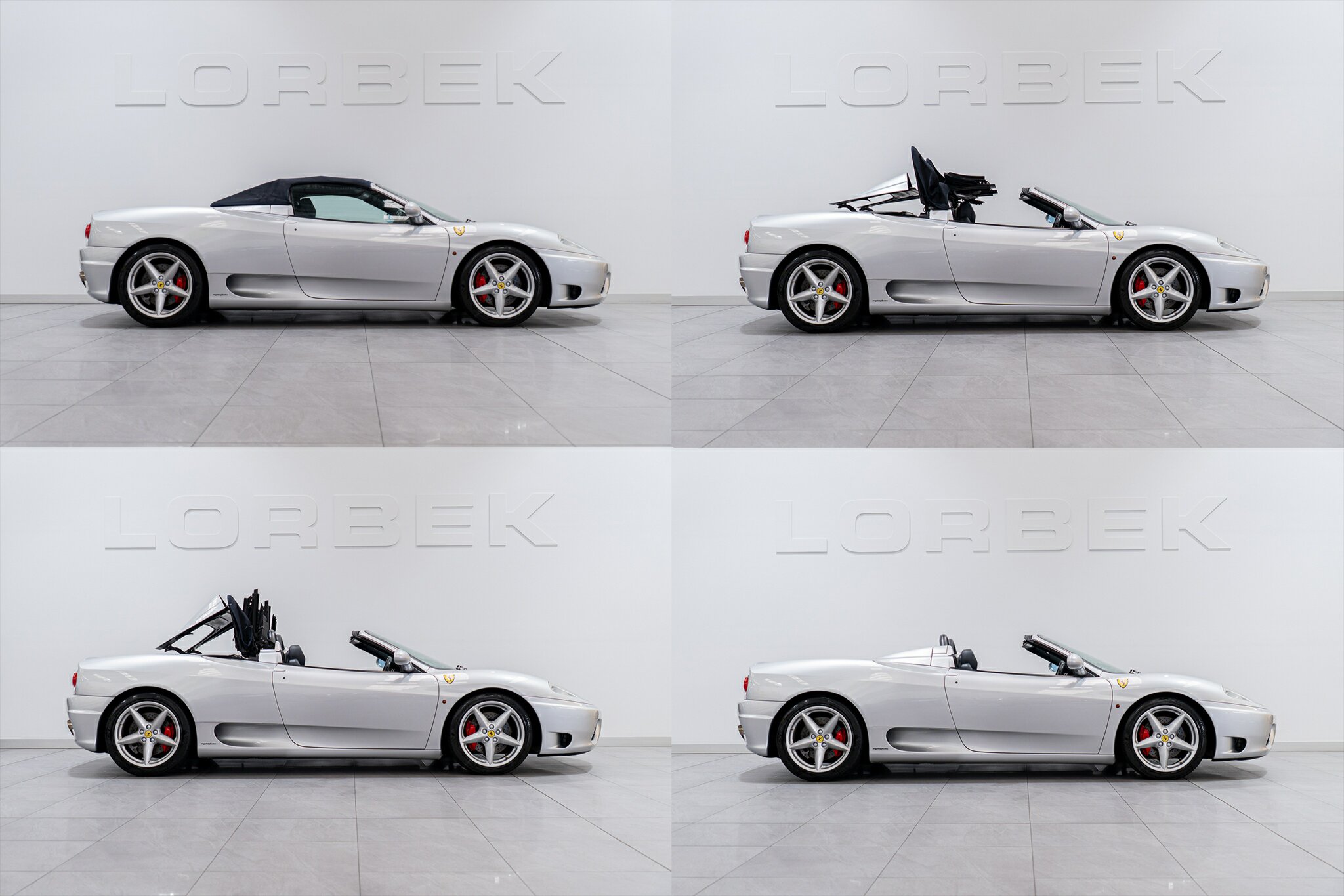 2001 FERRARI 360 SPIDER 6 SP AUTOMATIC 2D CONVERTIBLE