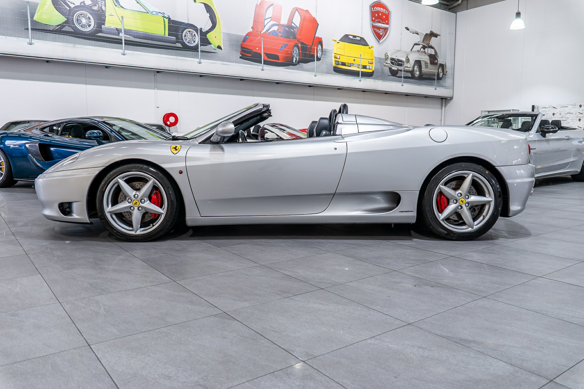2001 FERRARI 360 SPIDER 6 SP AUTOMATIC 2D CONVERTIBLE