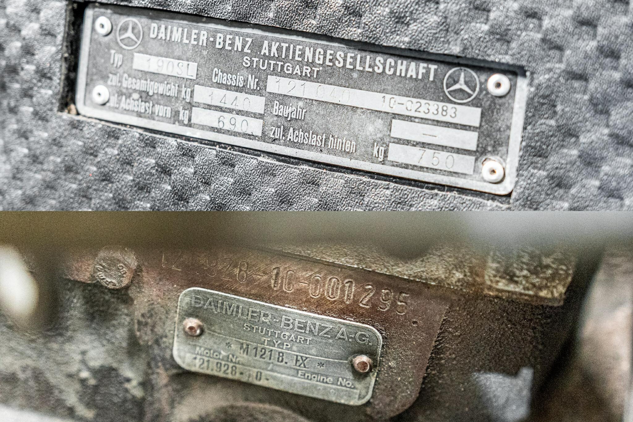1962 MERCEDES-BENZ 190 121 SL 4 SP MANUAL 2D ROADSTER