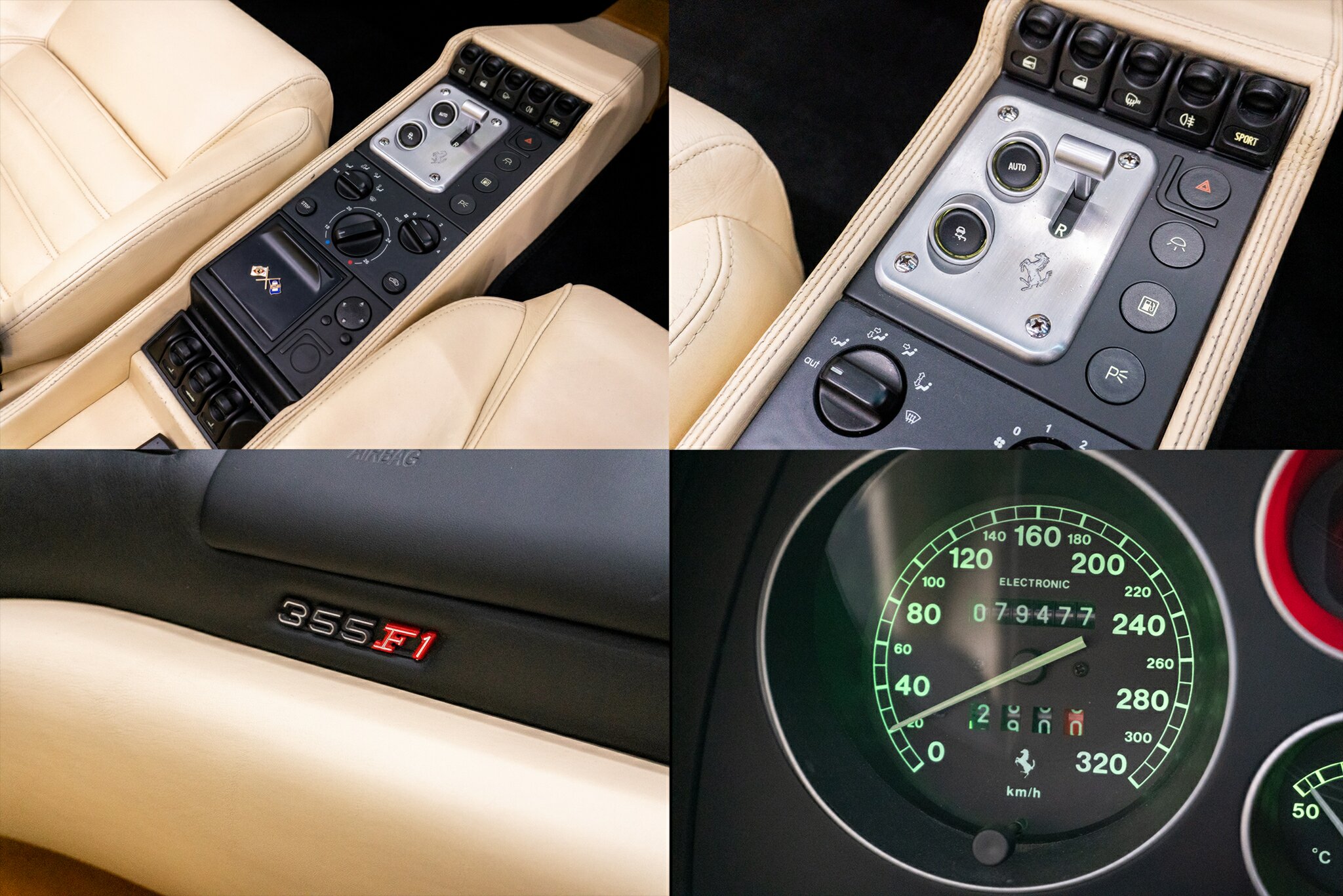 1998 FERRARI F355 SPIDER F1 6 SP MANUAL F1 SHIFT 2D CONVERTIBLE