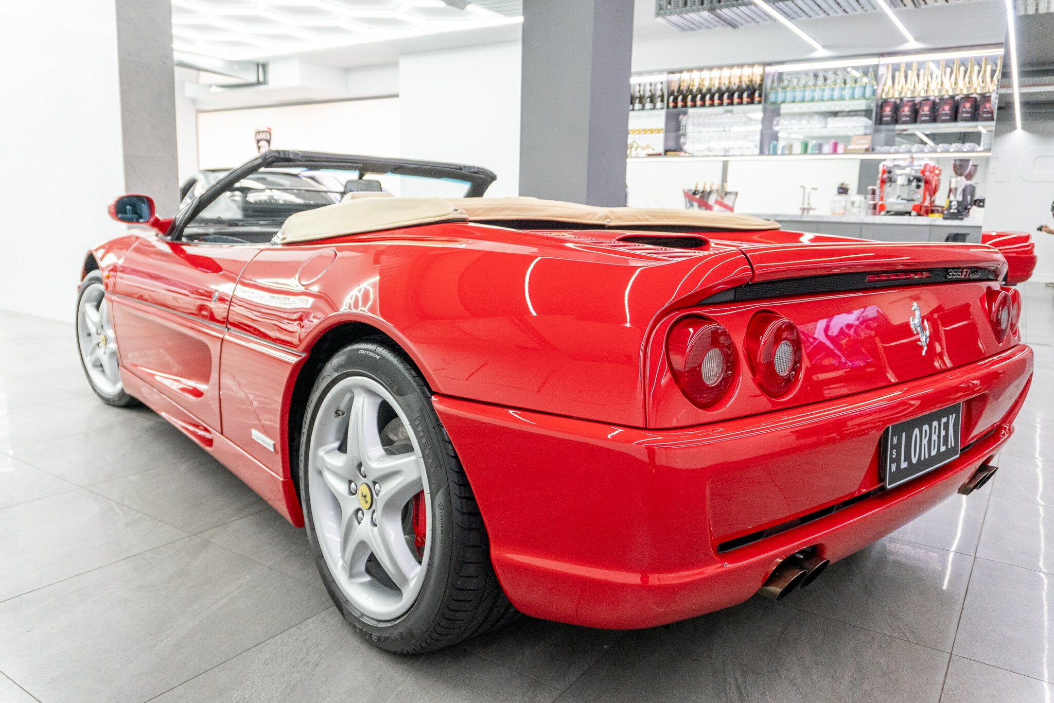 1998 FERRARI F355 SPIDER F1 6 SP MANUAL F1 SHIFT 2D CONVERTIBLE