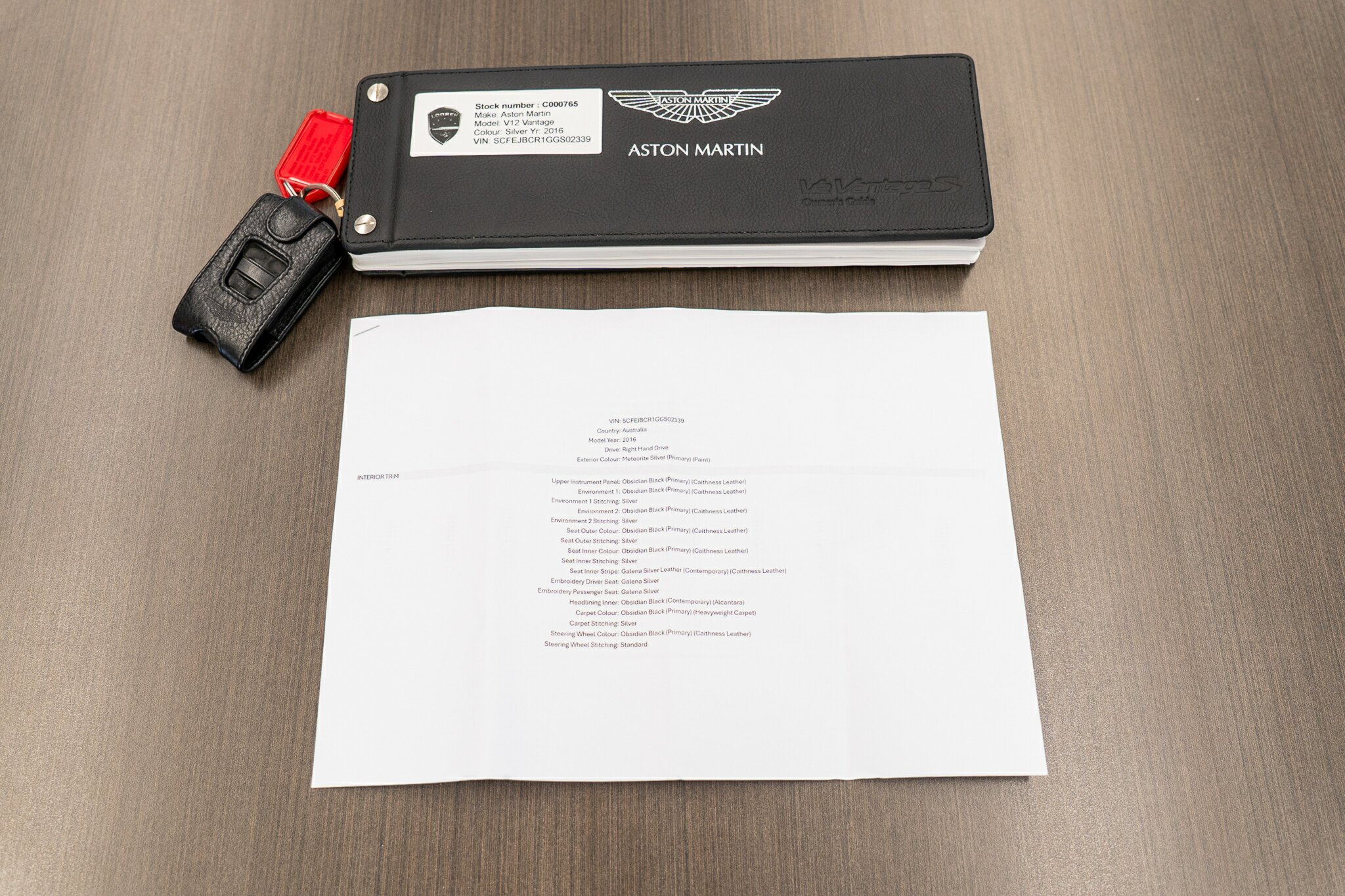 2016 ASTON MARTIN V12 MY16 VANTAGE S 7 SP SPORTSHIFT III 2D COUPE