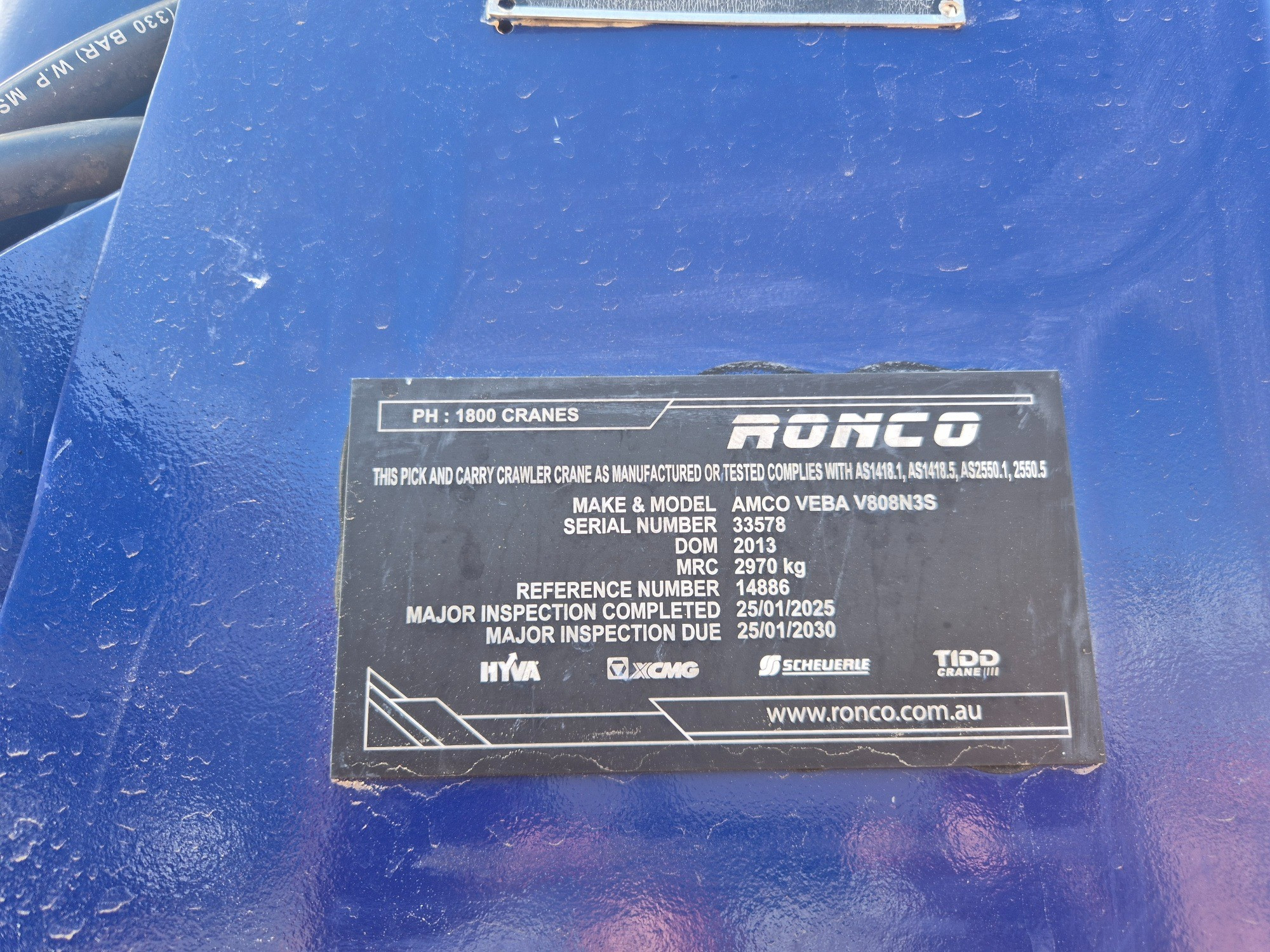 2009 HINO 500 GT8J 1322 LONG (4x4) 6 SP MANUAL TRAY & CRANE