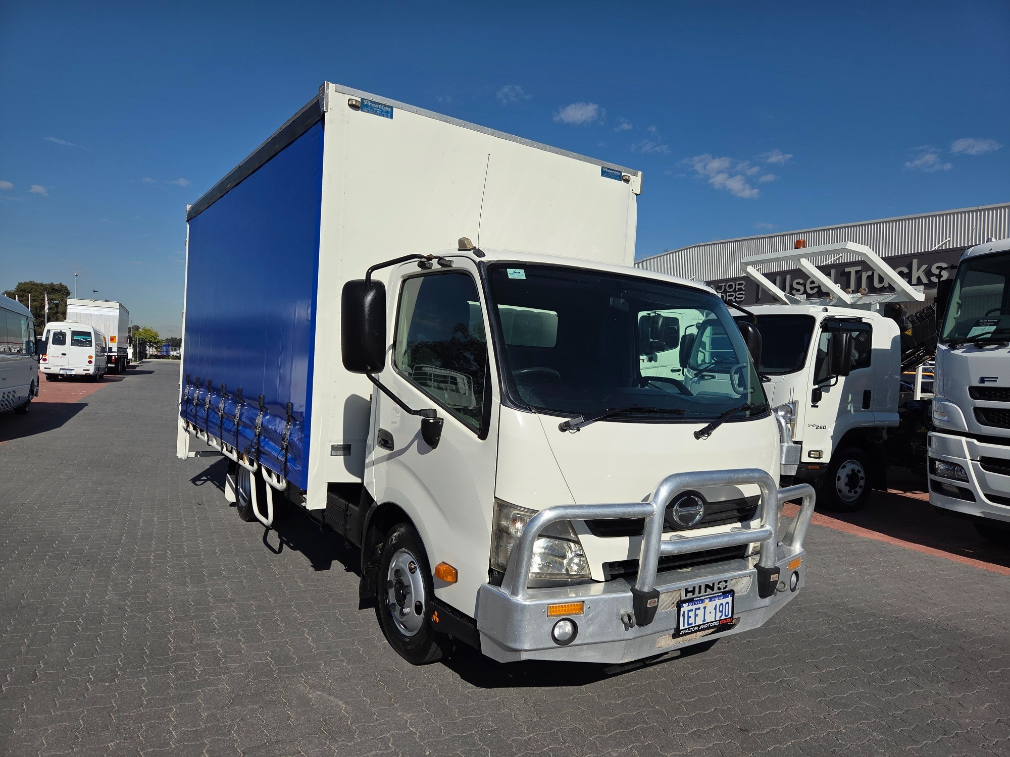 2013 HINO 300 XZU710R 616 AUTO MWB 6 SP AUTOMATIC 6 PALLET TAUTLINER