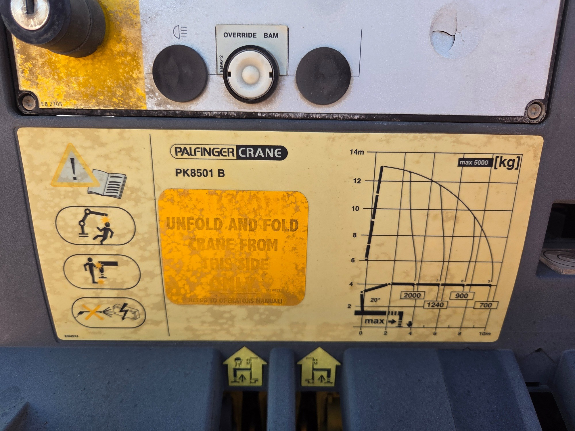 2014 ISUZU FVL 1400 (6x2) 8 SP MANUAL CRANE TRUCK