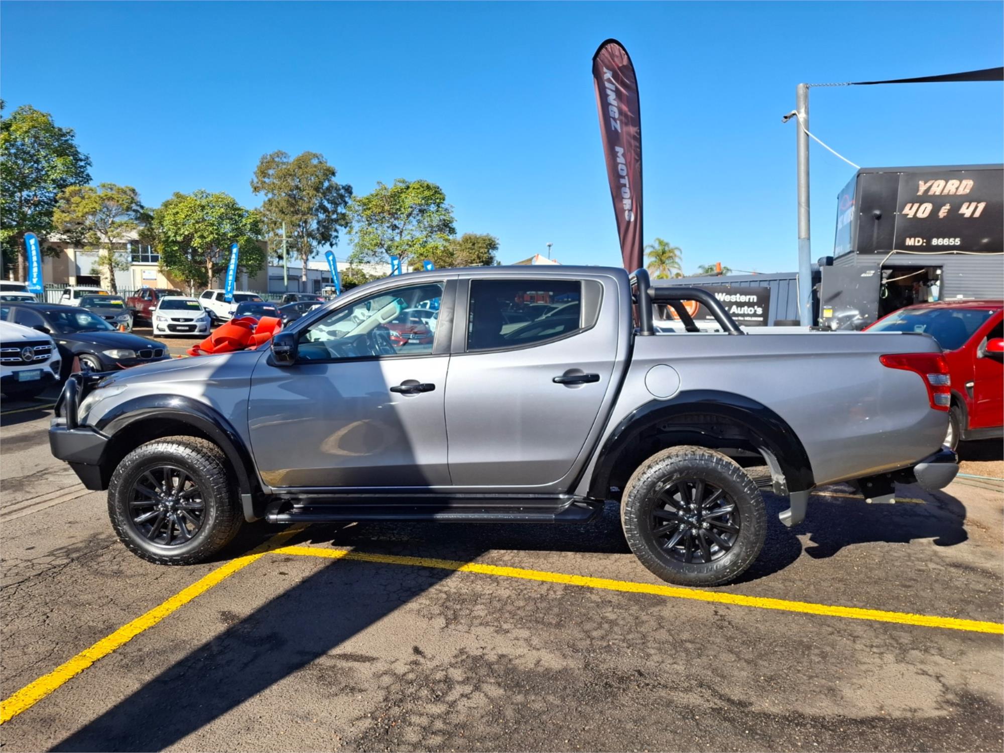 2018 MITSUBISHI TRITON MQ MY18 GLS (4x4) BLACKLINE 5 SP AUTOMATIC DUAL CAB UTILITY